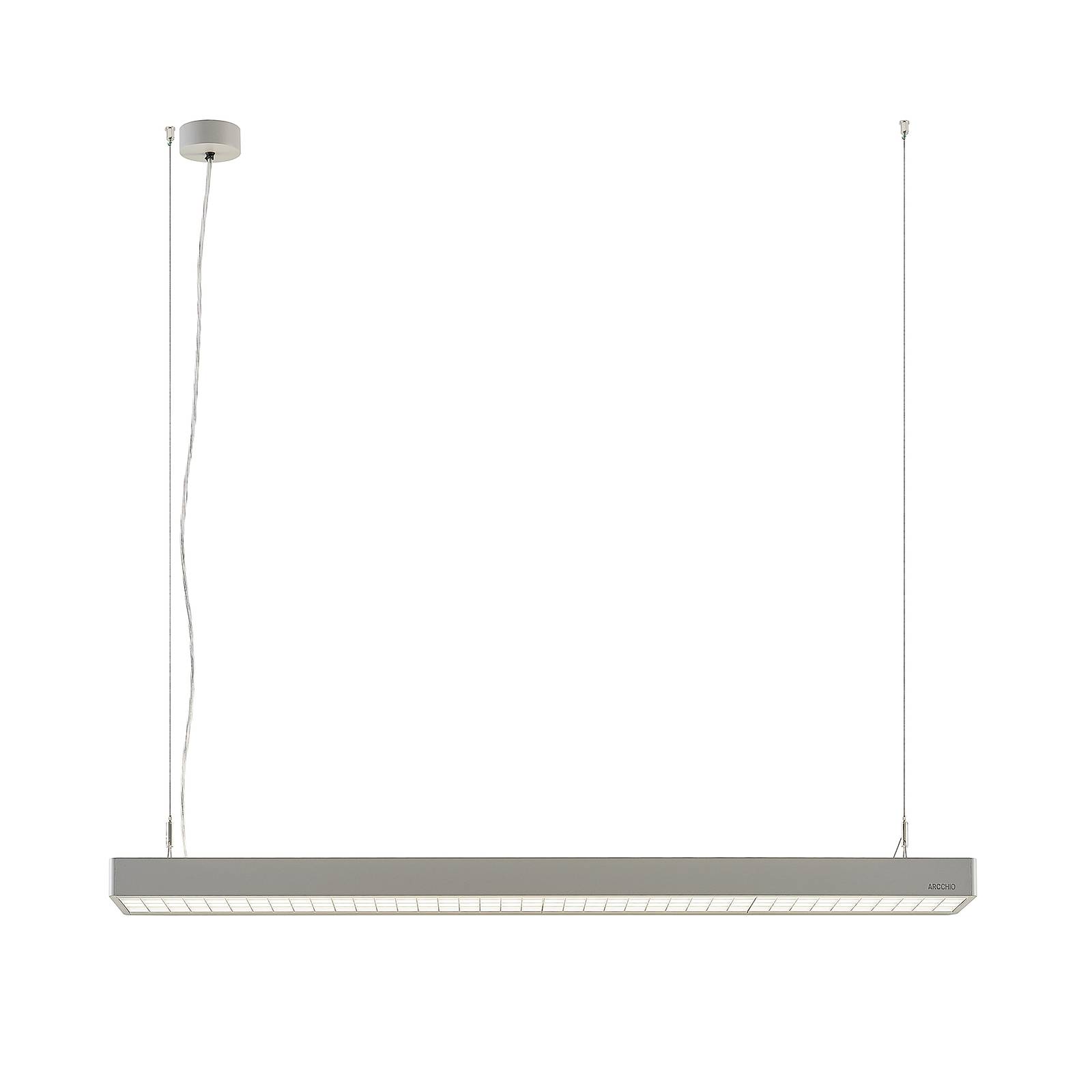 Arcchio Susi LED irodai függő lámpa, DALI, ezüst