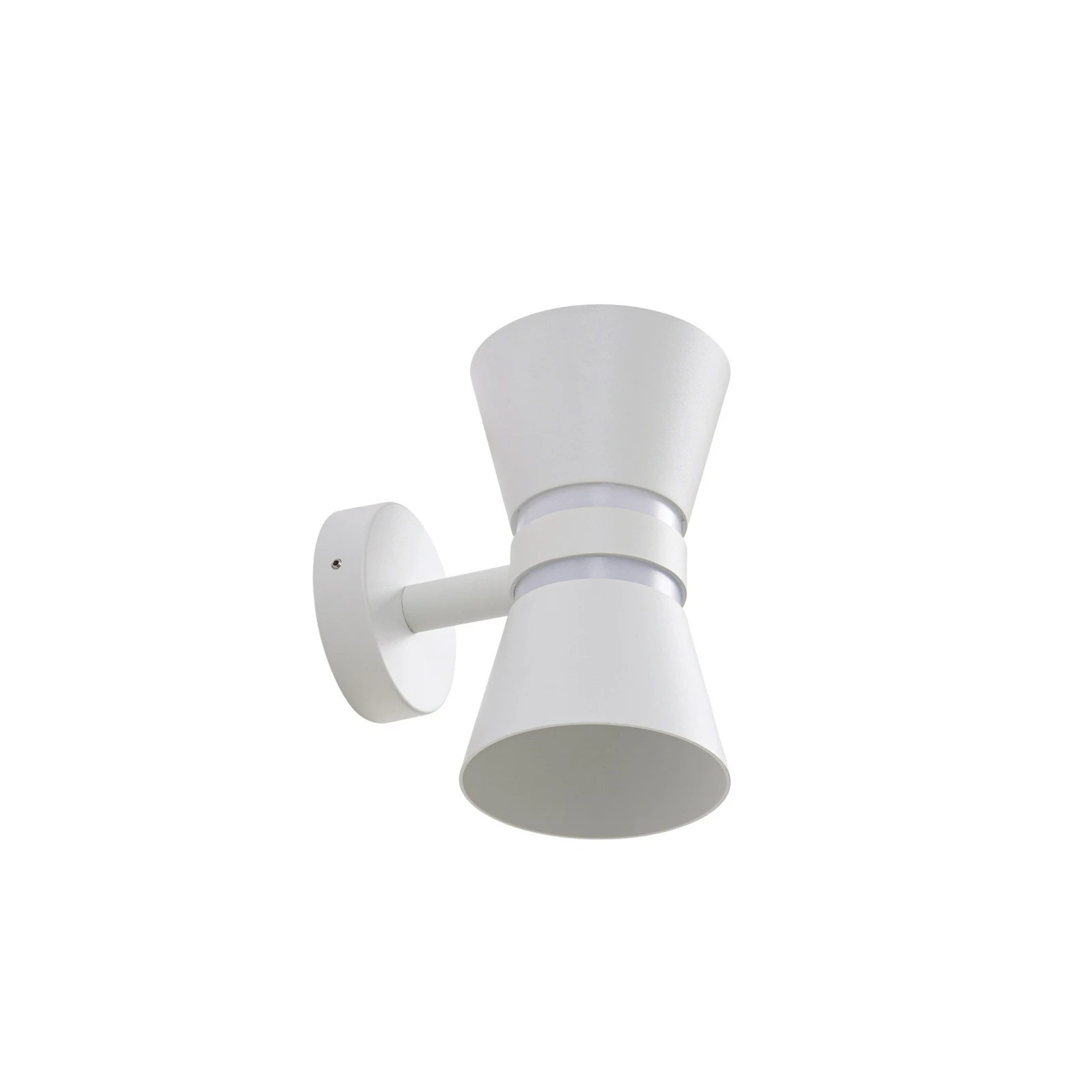 Applique d'extérieur LED Lucande Meravi, blanche, à 2 lampes, IP44