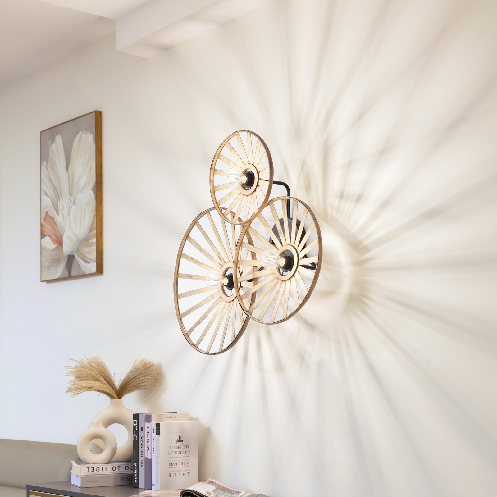 Evandor 3 Wall Lamp Nature - Lindby