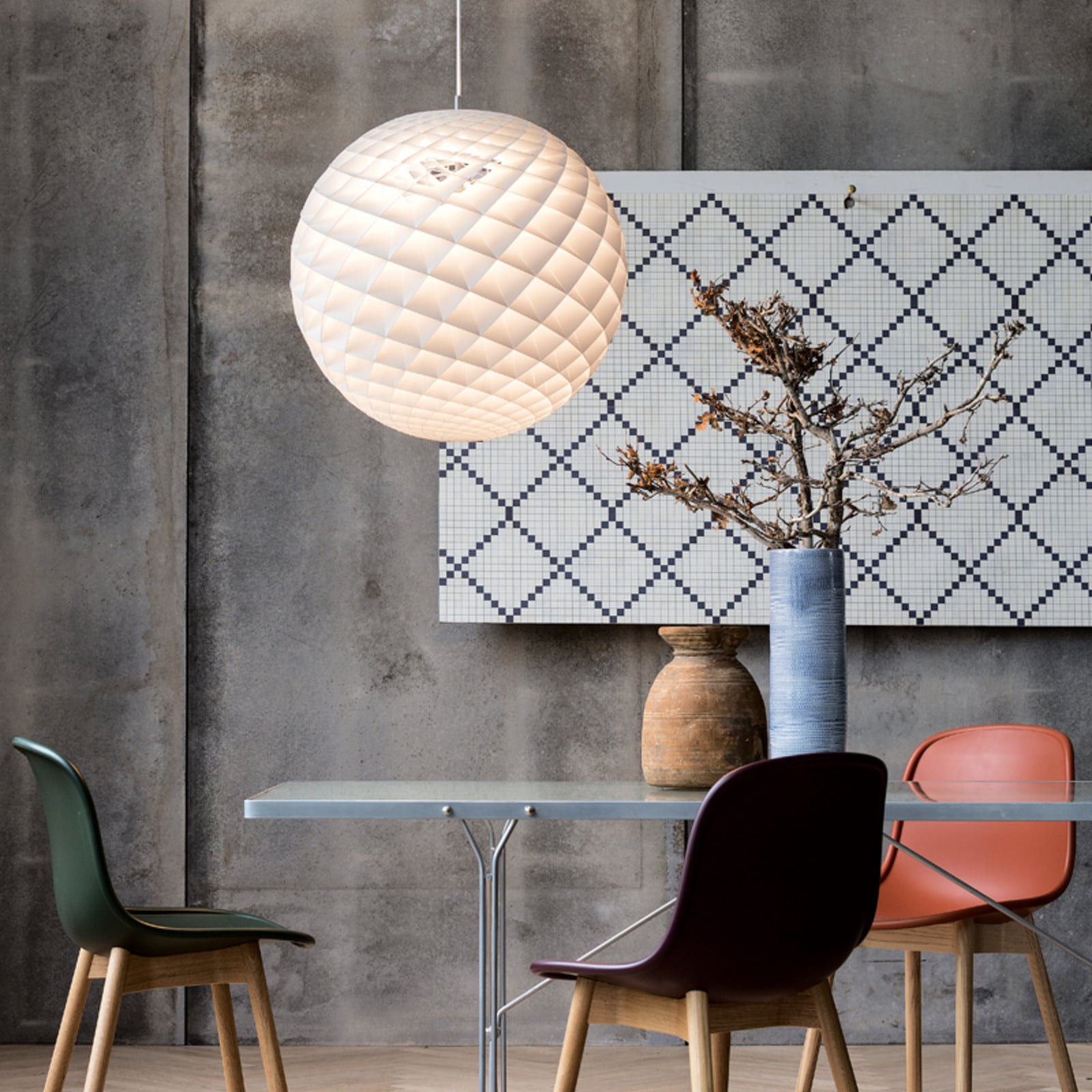 Patera 600 LED-pendellampe, hvid, Ø 45 cm Louis Poulsen - Stue - Plastik