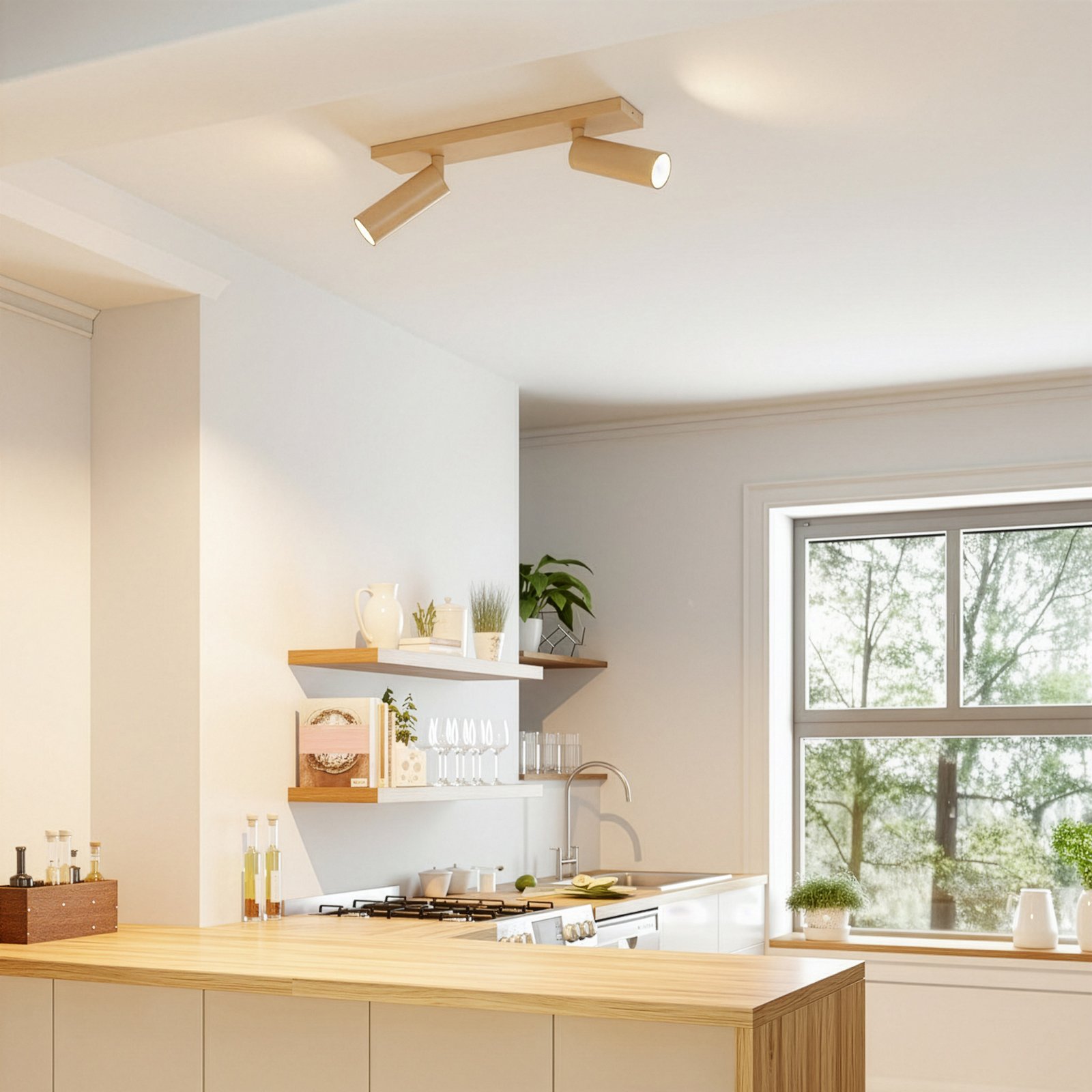 Brinja Slim stropné bodové svetlo, 2-pl., kávová, GU10 MR11 - Arcchio