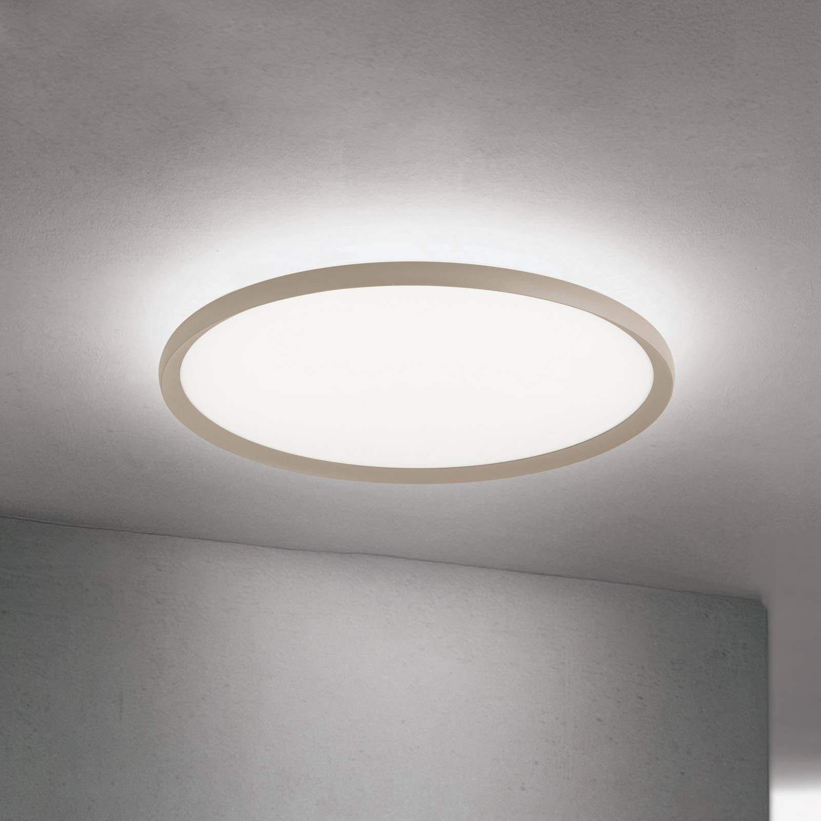 LED-Deckenlampe Kant, Ø 60 cm khaki, CCT Metall/Kunststoff günstig online kaufen