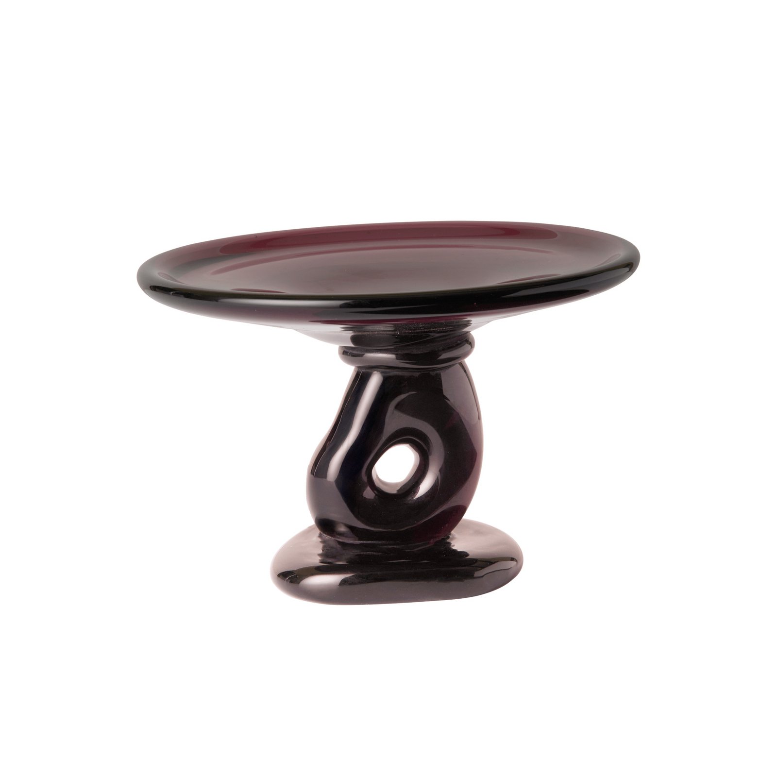 Damo Schale, dunkelviolett, Glas, Ø 21 cm - ferm LIVING