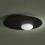 Axolight Kwic lampa sufitowa LED, czarna Ø48cm