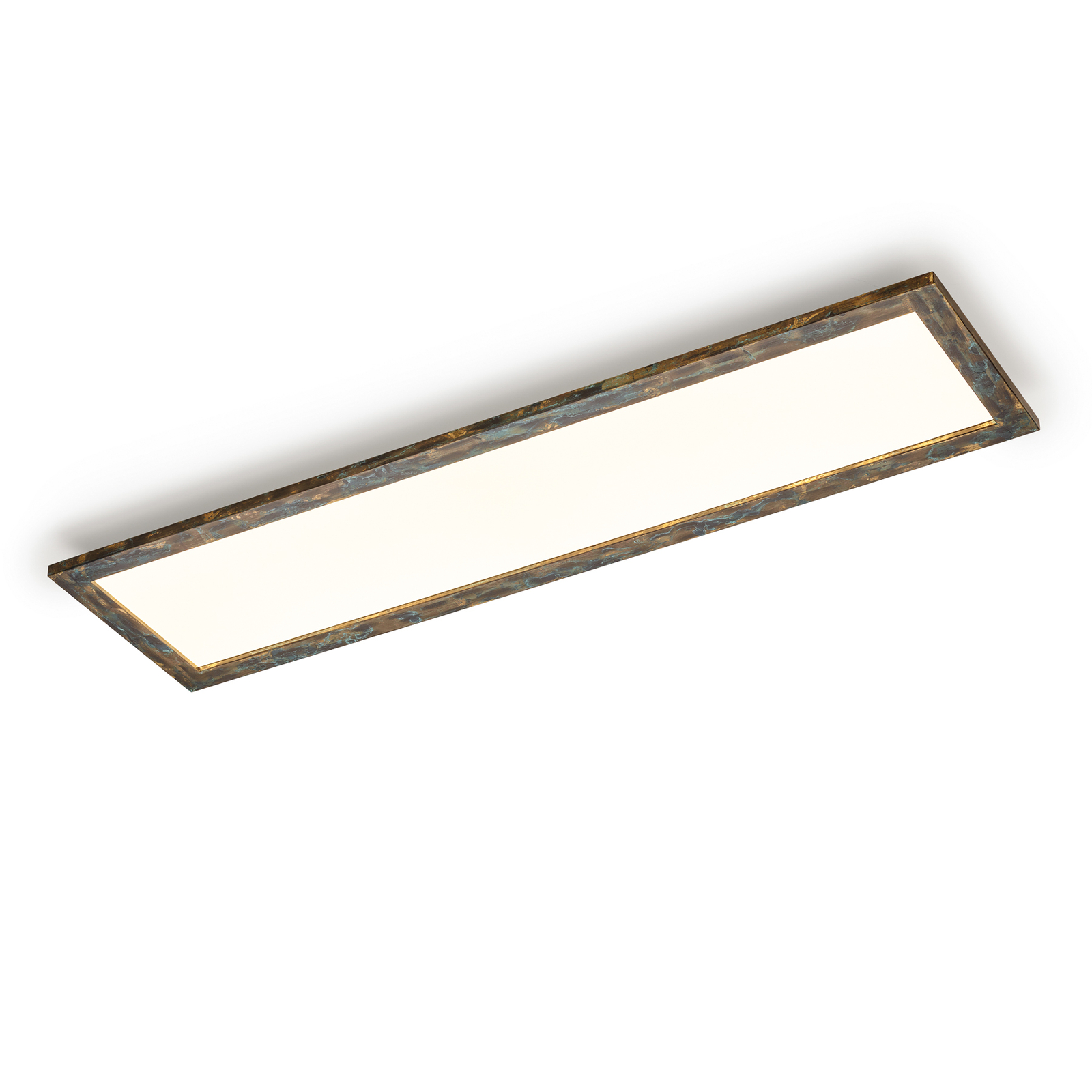 Quitani LED-Panel Aurinor, gold patiniert, 125 cm
