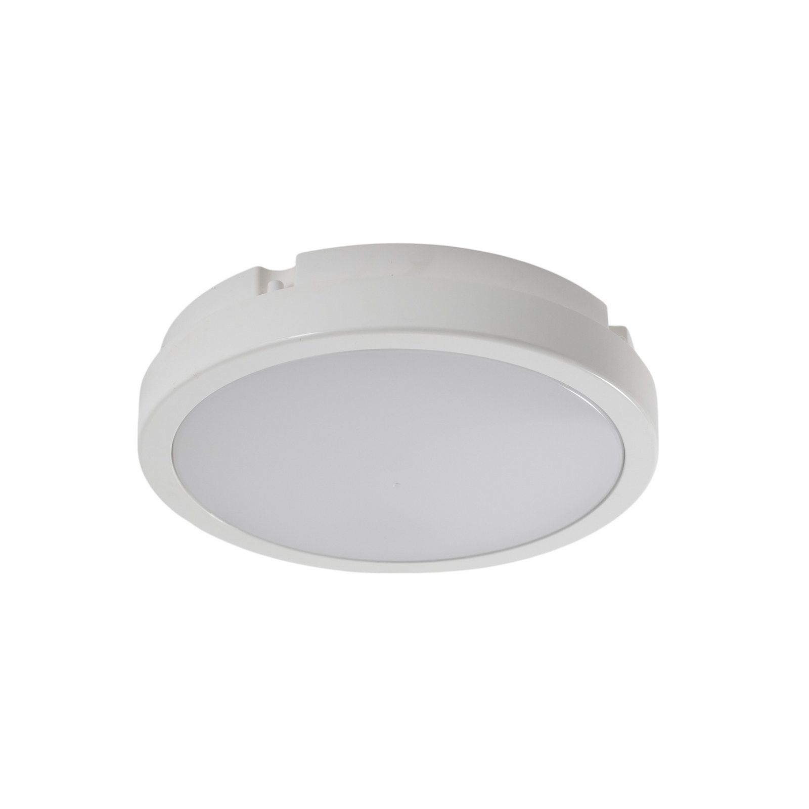 Lampa sufitowa LED Vera, biała, tworzywo sztuczne, Ø 22 cm, IP65