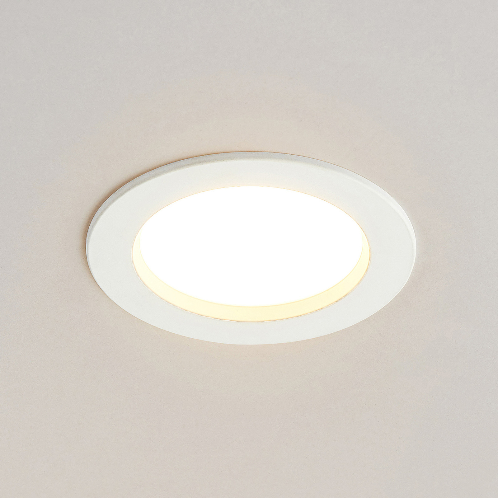 Lámpara empotrable LED Arcchio Milaine, blanca, atenuable, Set de 10
