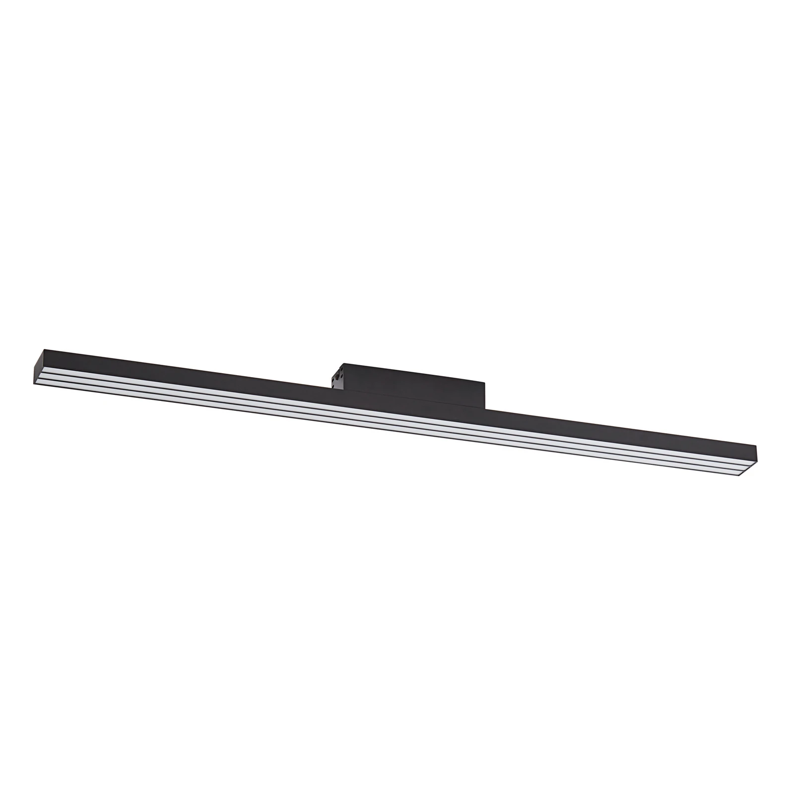 Lucande Smart LED stropné svietidlo Leicy black 5,8 cm RGB CCT
