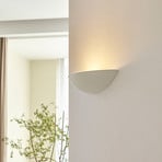 Shell-shaped plaster wall lamp Guilia