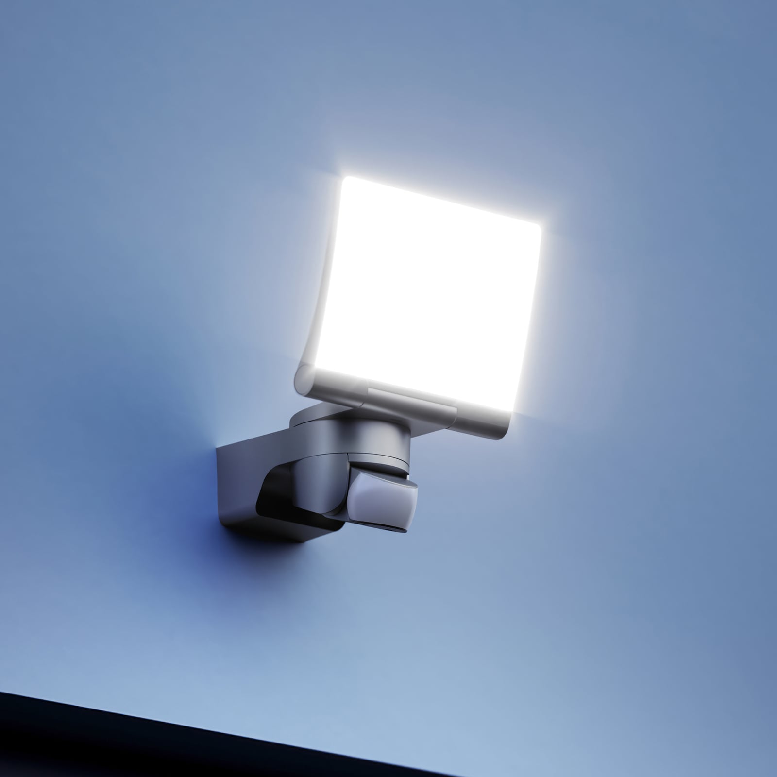 XLED Home 2 XL S Faretto da esterno con sensore, color grafite, IP44 - STEINEL