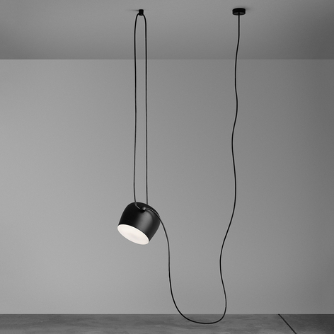 FLOS Aim LED-Design-Pendelleuchte, schwarz