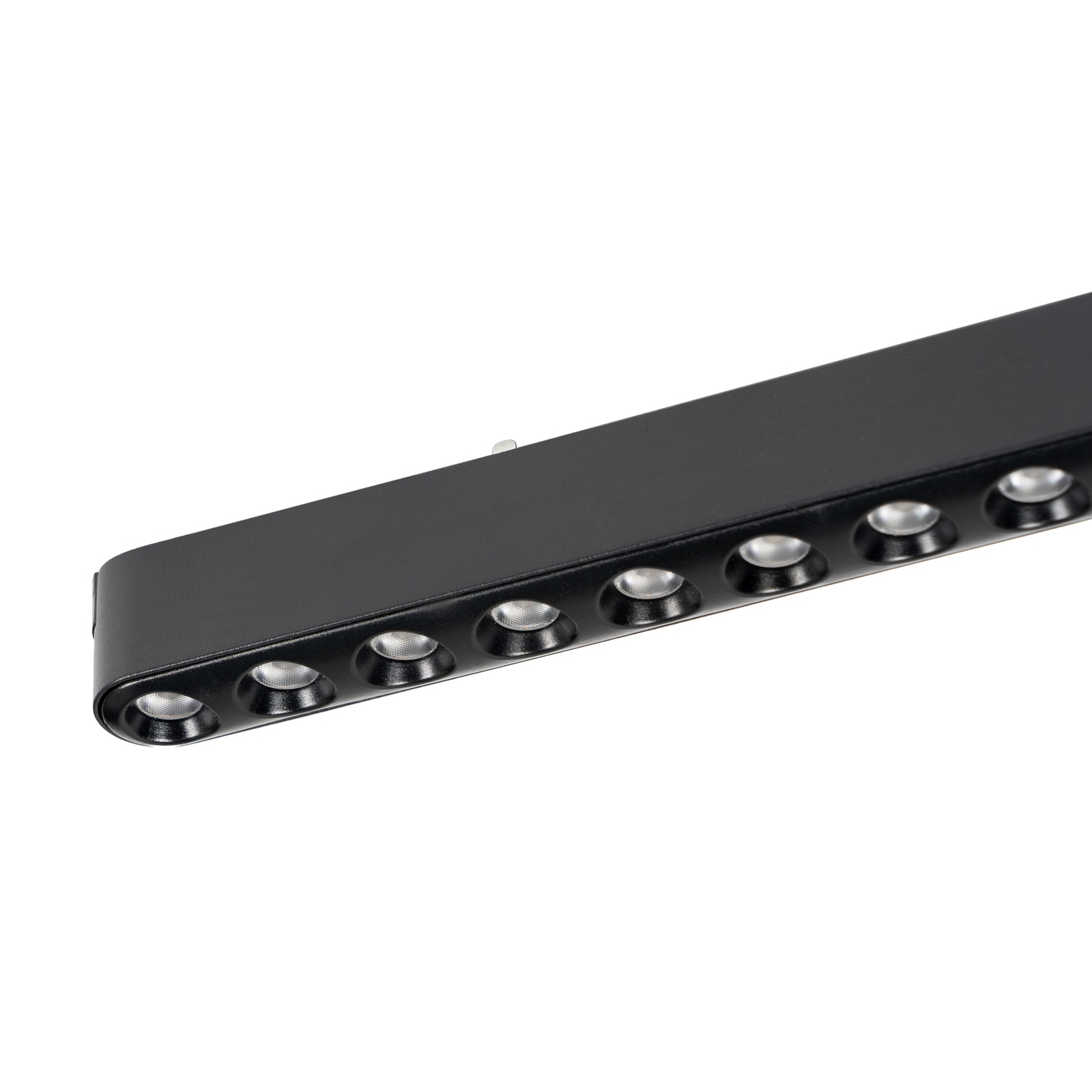 Lindby LED-Leiste 48V Lumaro,schwarz,12 Points,2,4cm,dimmbar