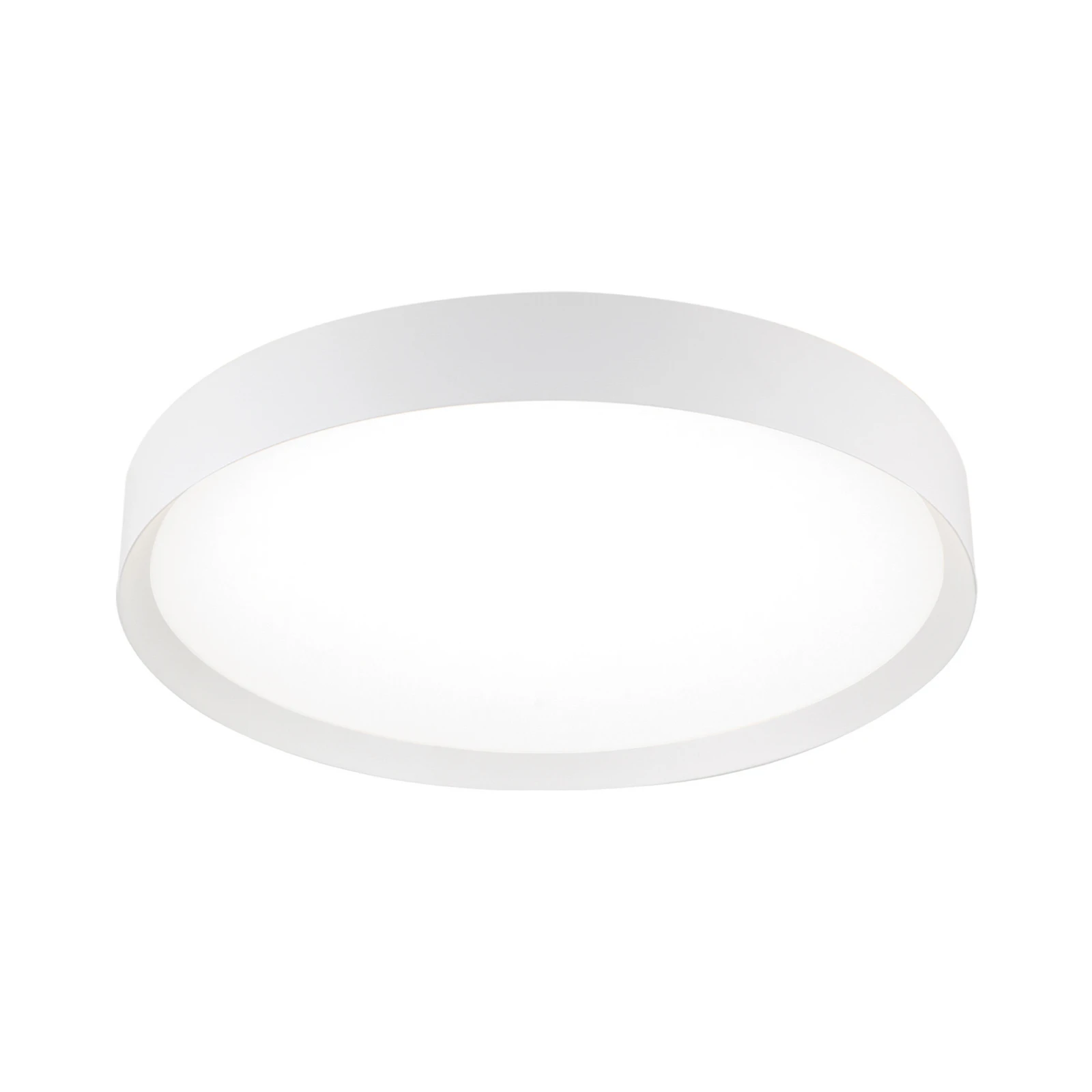 LED griestu lampa VARIO, Ø 60 cm, balta, metāls, CCT, dimmerējama