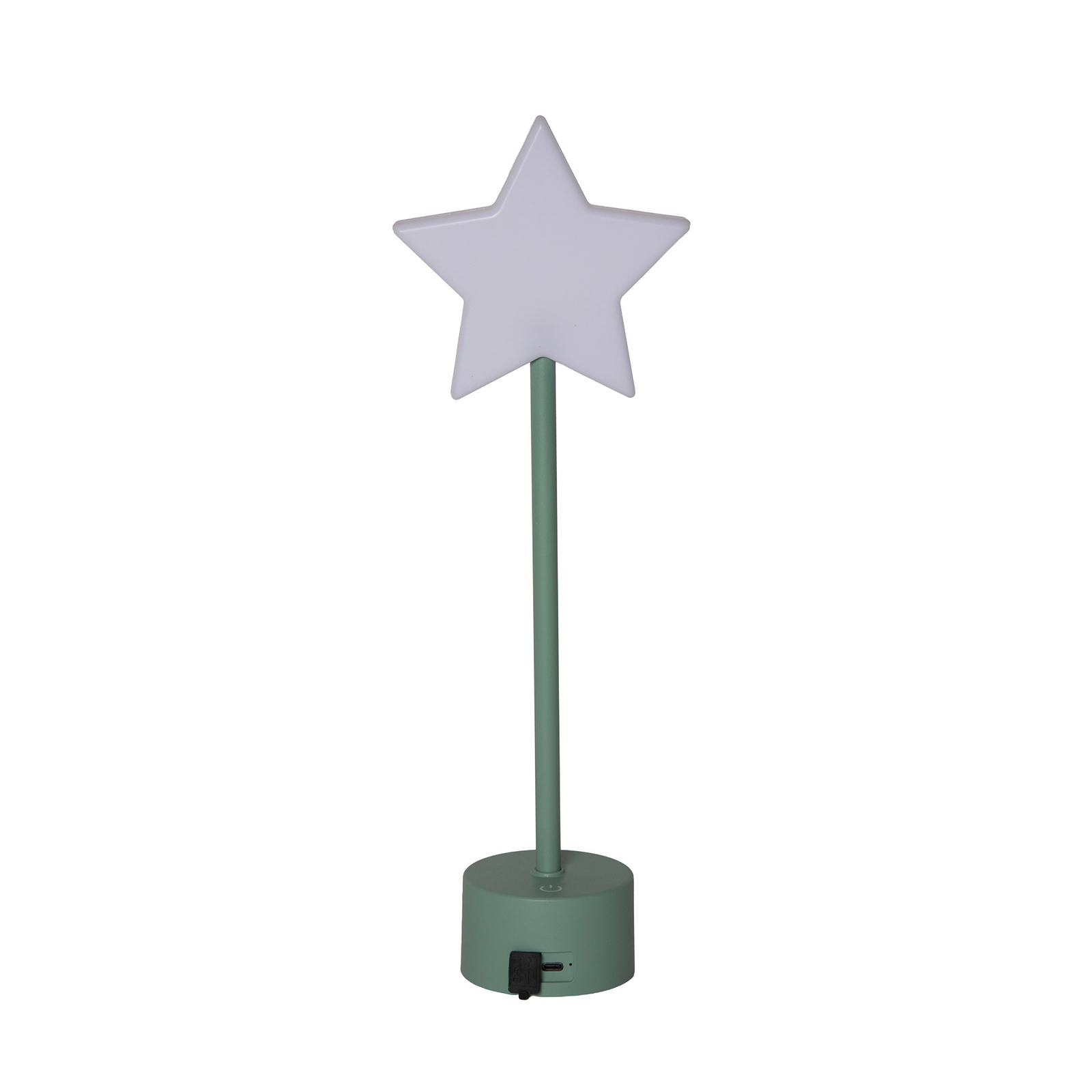 LED tafellamp op accu Blizz, groen, 40 cm, stervormig, dimbaar LED tafellamp op accu Blizz, groen, 40 cm, stervormig, dimbaar