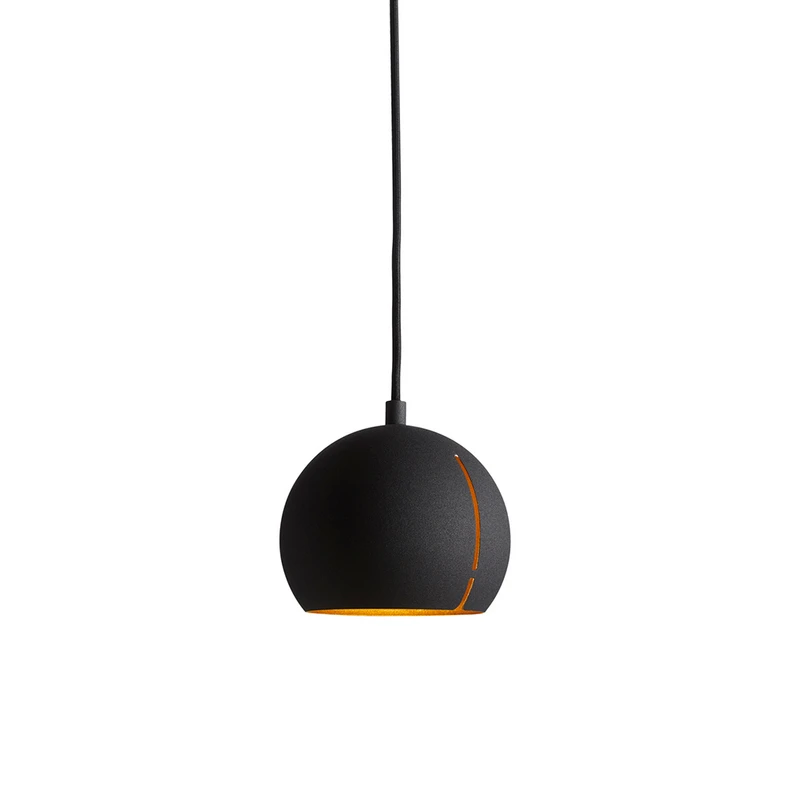 Woud – Gap Pendelleuchte Round Black/Brass
