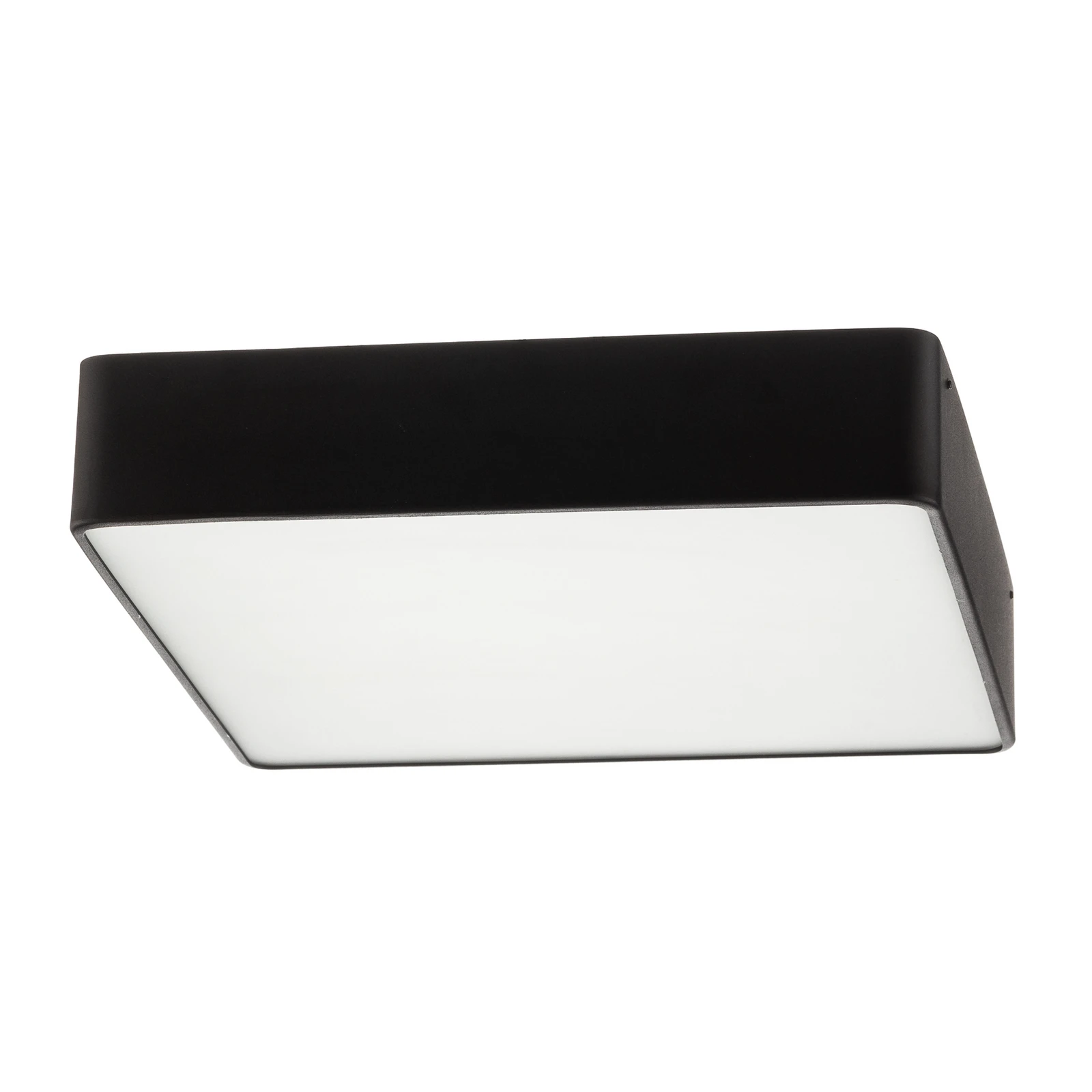 Oro loftslampe af stål og glas, sort, 35 cm