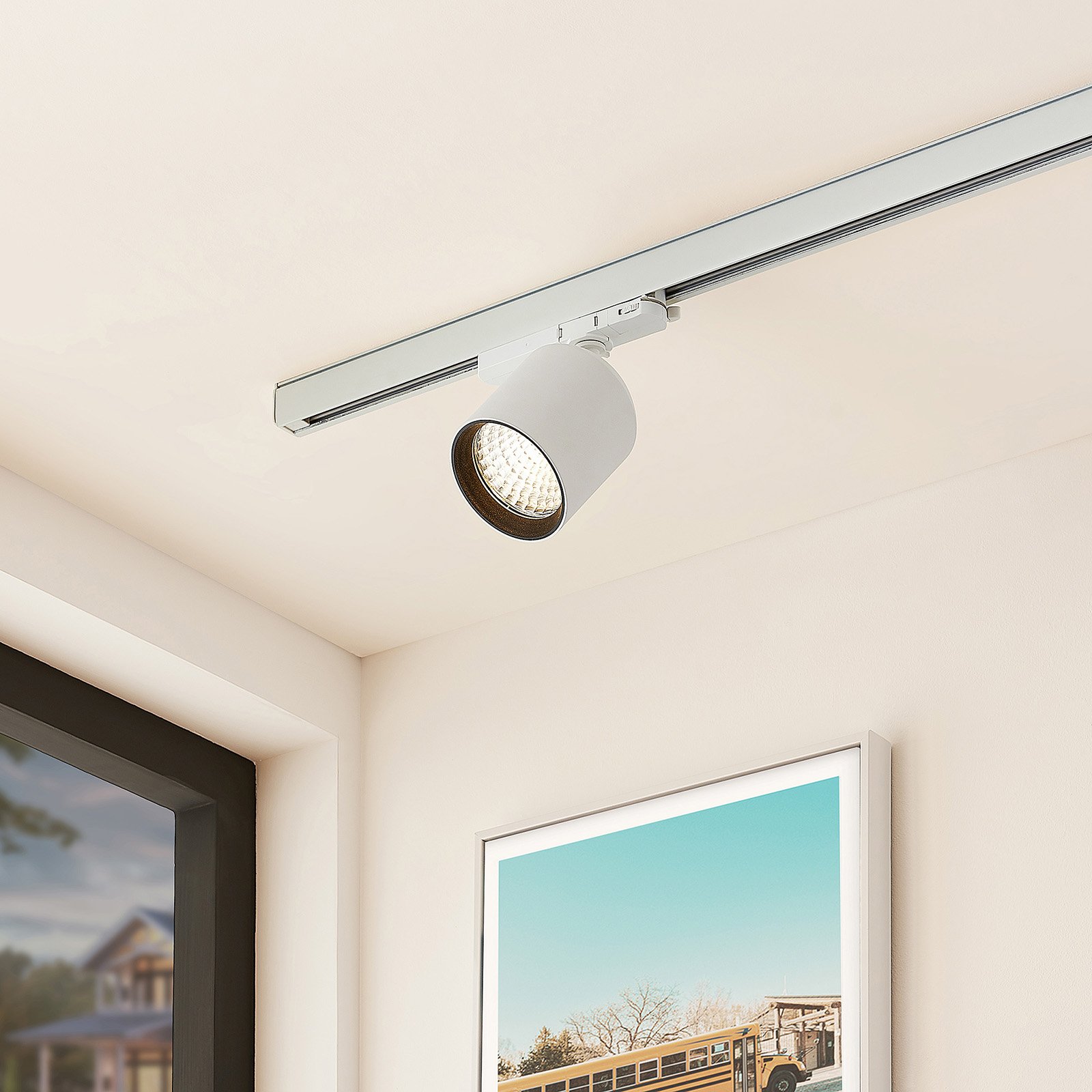 Arcchio Candra LED track spot, 26.5 W 3,000 K, for Hallway, aluminium, 26.5 W, energy efficiency: A+, L: 16 cm, W: 10 cm, H: 18 cm