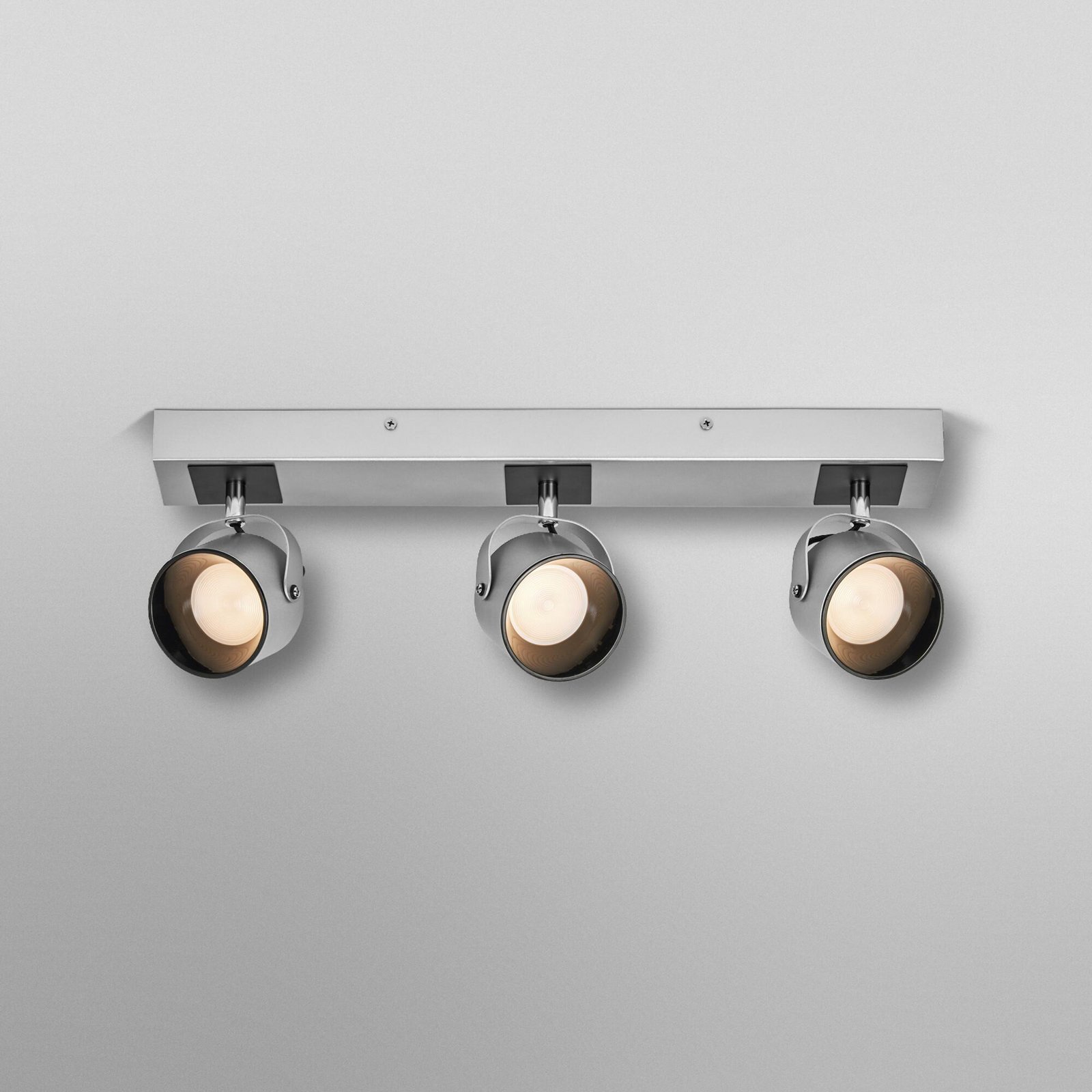 OSRAM LED-Deckenleuchte JUPITER, 3-flammig, silber, Metall