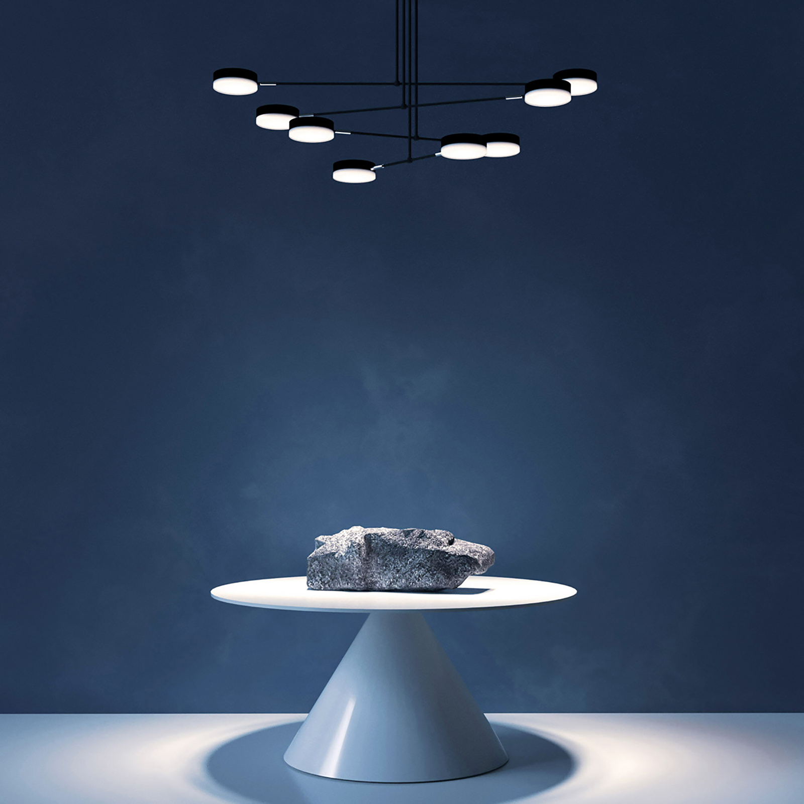 Maytoni Fad suspension LED abat-jour pivotants x8