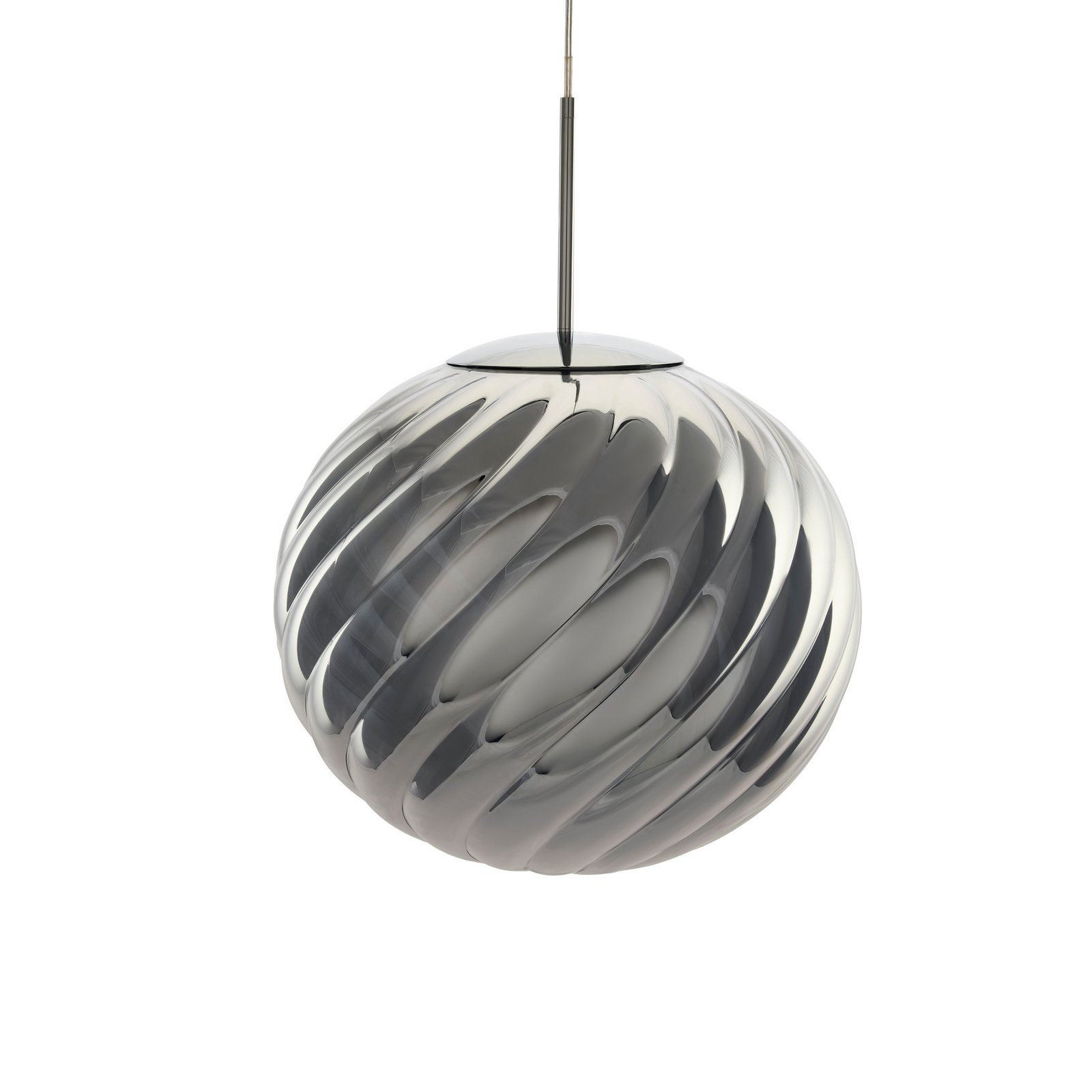 Tom Dixon LED hanging light Whirl, silver, 45 cm plastic dimmable Tom Dixon LED hanging light Whirl, silver, 45 cm plastic dimmable