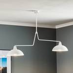 1036 hanging light, 2-bulb, white