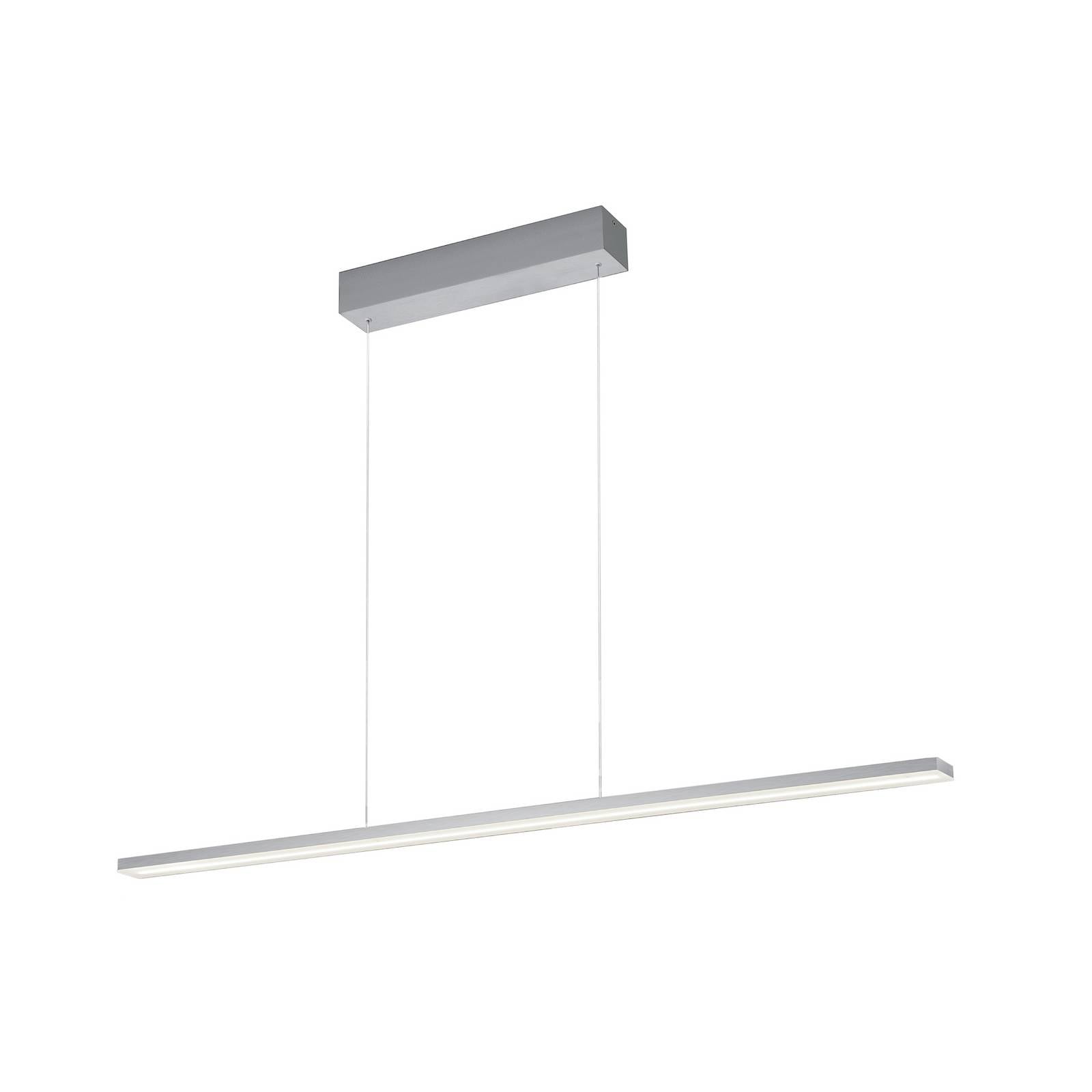 Bopp LED-Hängelampe Baseline 2.0, aluminium, Länge 119 cm