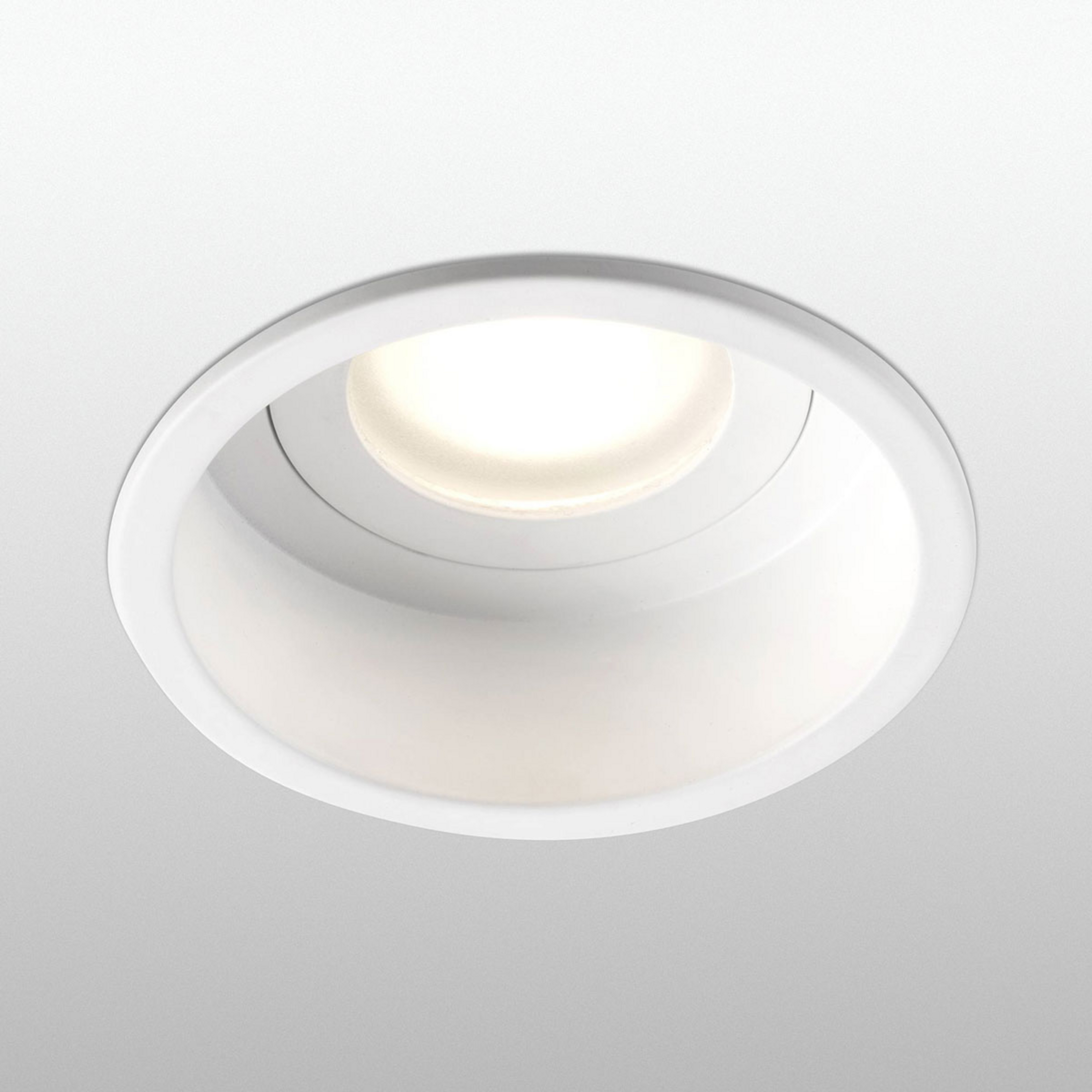 Spot encastré Hyde, blanc, Ø 8,9 cm, IP44 - Faro