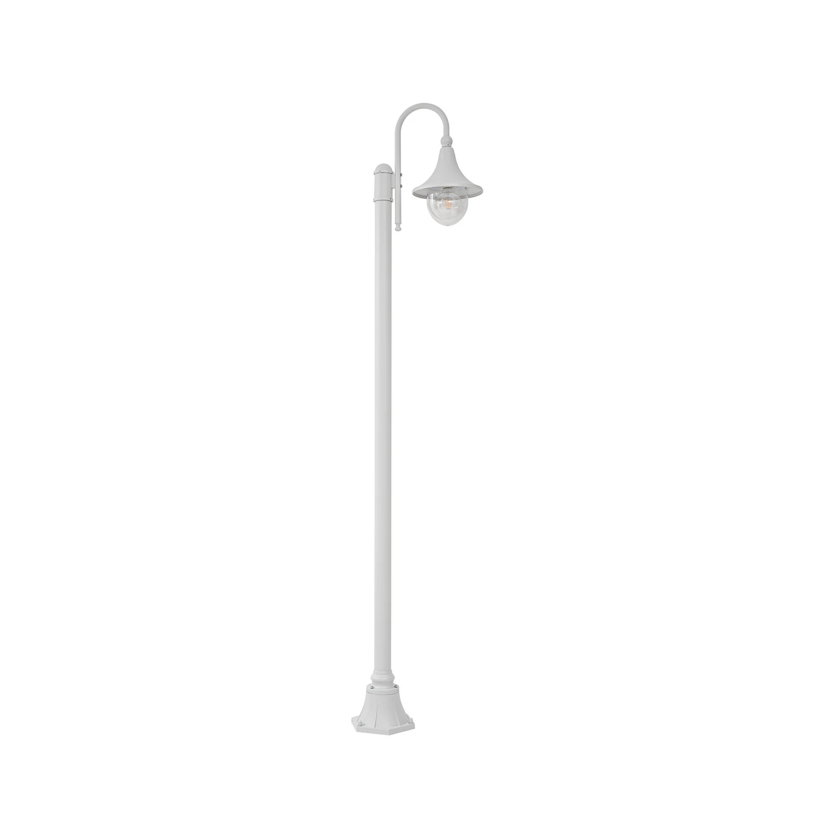Lindby vanjska svjetiljka Daphne, 220 cm, bijela, metal, E27