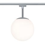 Paulmann URail Globe bollamp chroom, glas opaal