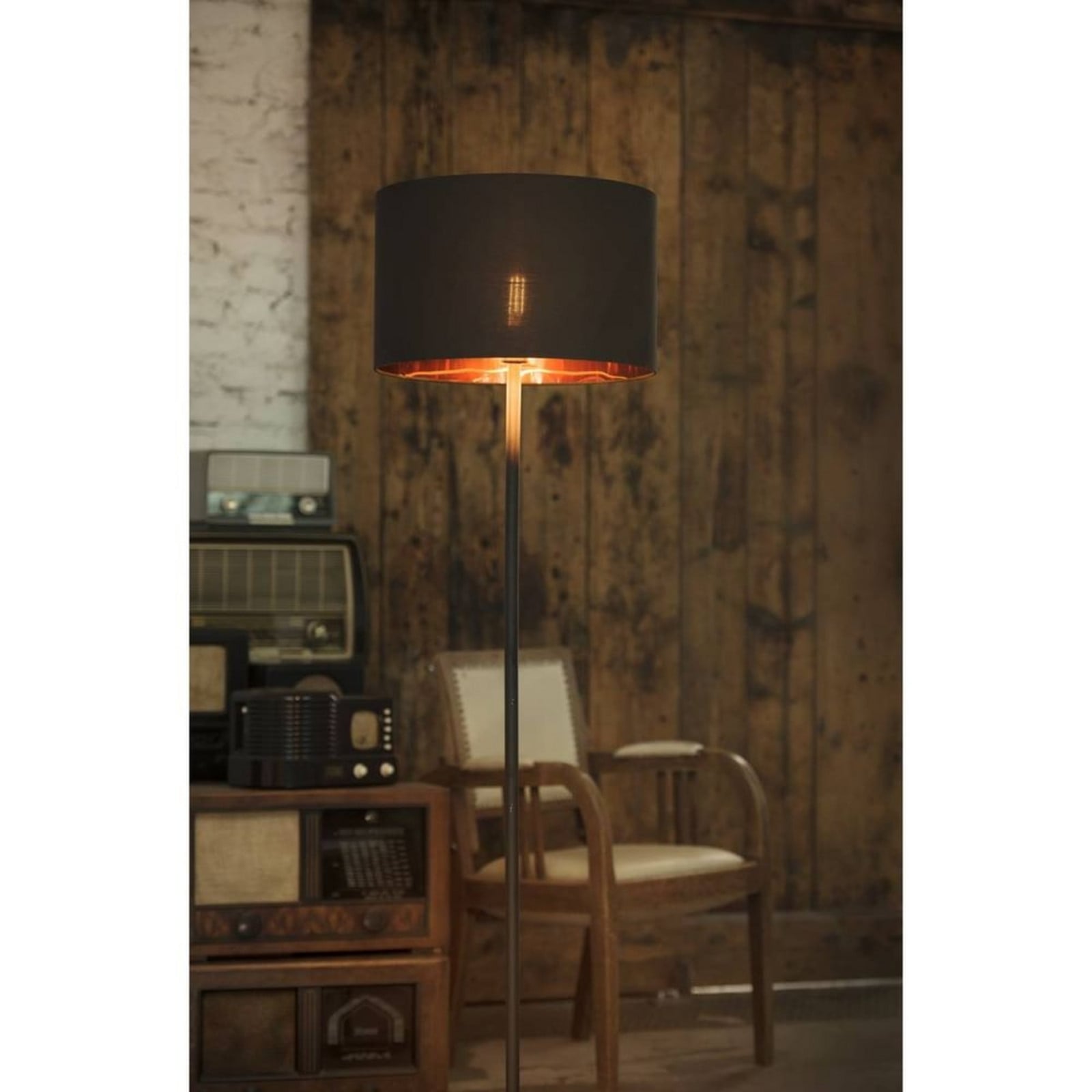 Fenda Gulvlampe Ø45,5 Black/Copper/Black SLV - Stue - Vintage - Metal
