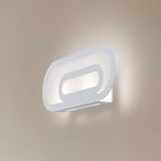 Euluna Elzear wall light, oval, white