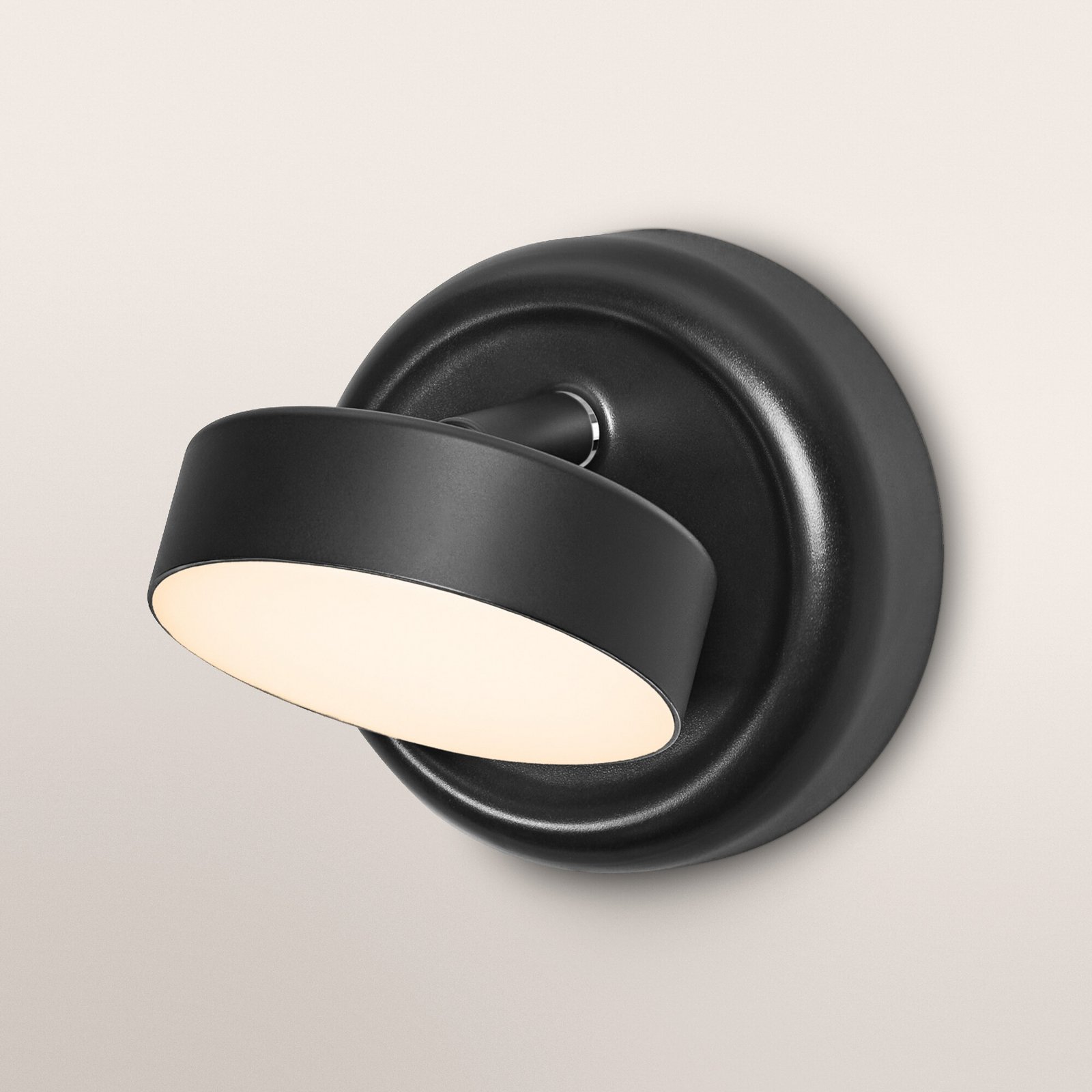 OSRAM LED-Akku-Wandleuchte NIGHTLUX ROUND, schwarz, touchdim