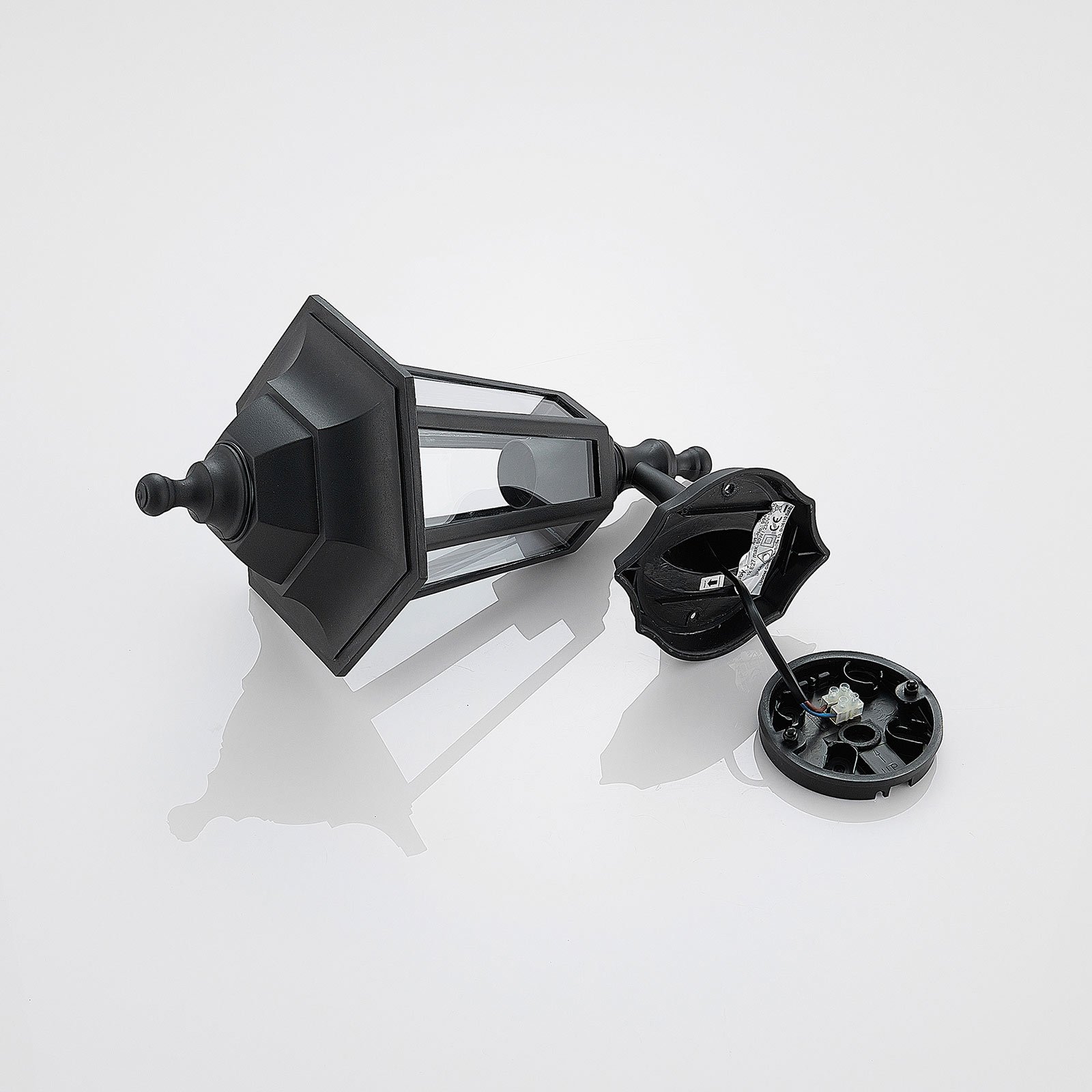 Nane Buiten Wandlamp Black - Lindby
