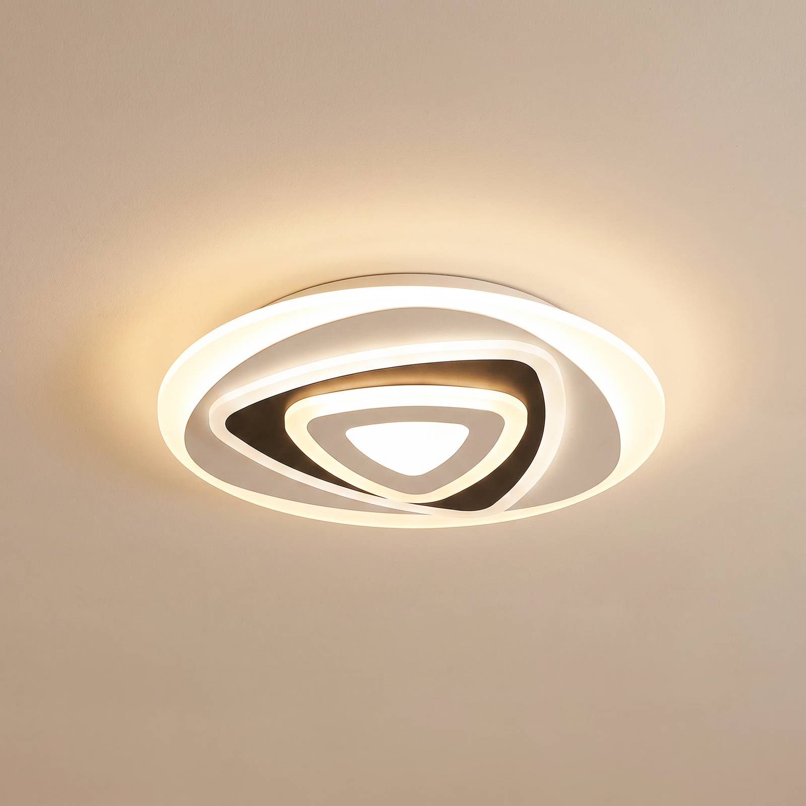 Lindby LED-taklampa Rebeka, Ø 50 cm, CCT, fjärrkontroll