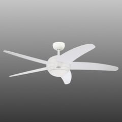 Westinghouse Bendan - Ventilator med fem vinger, hvid