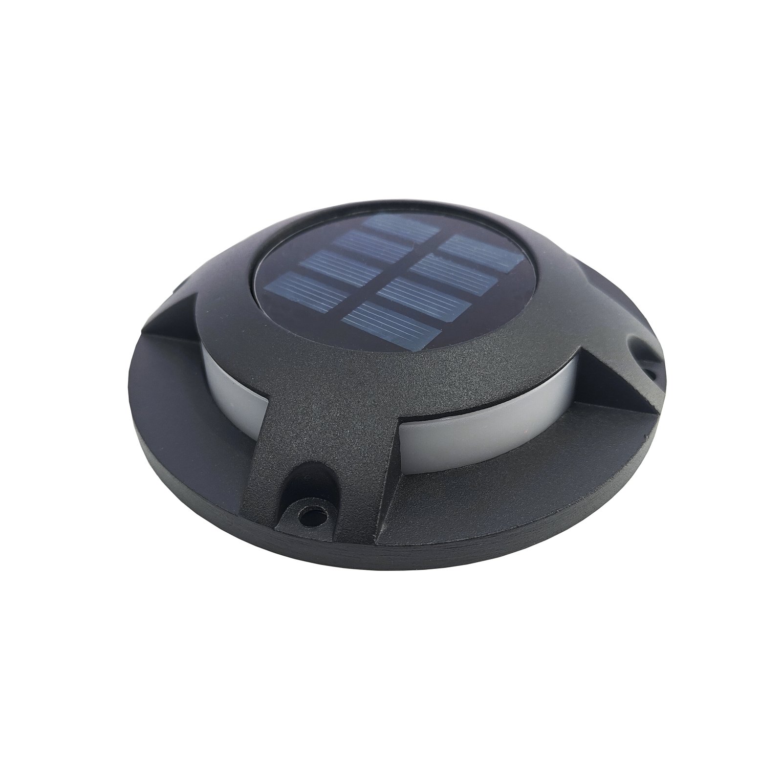 Prios LED-Solar-Bodenstrahler Selius, dunkelgrau, IP67