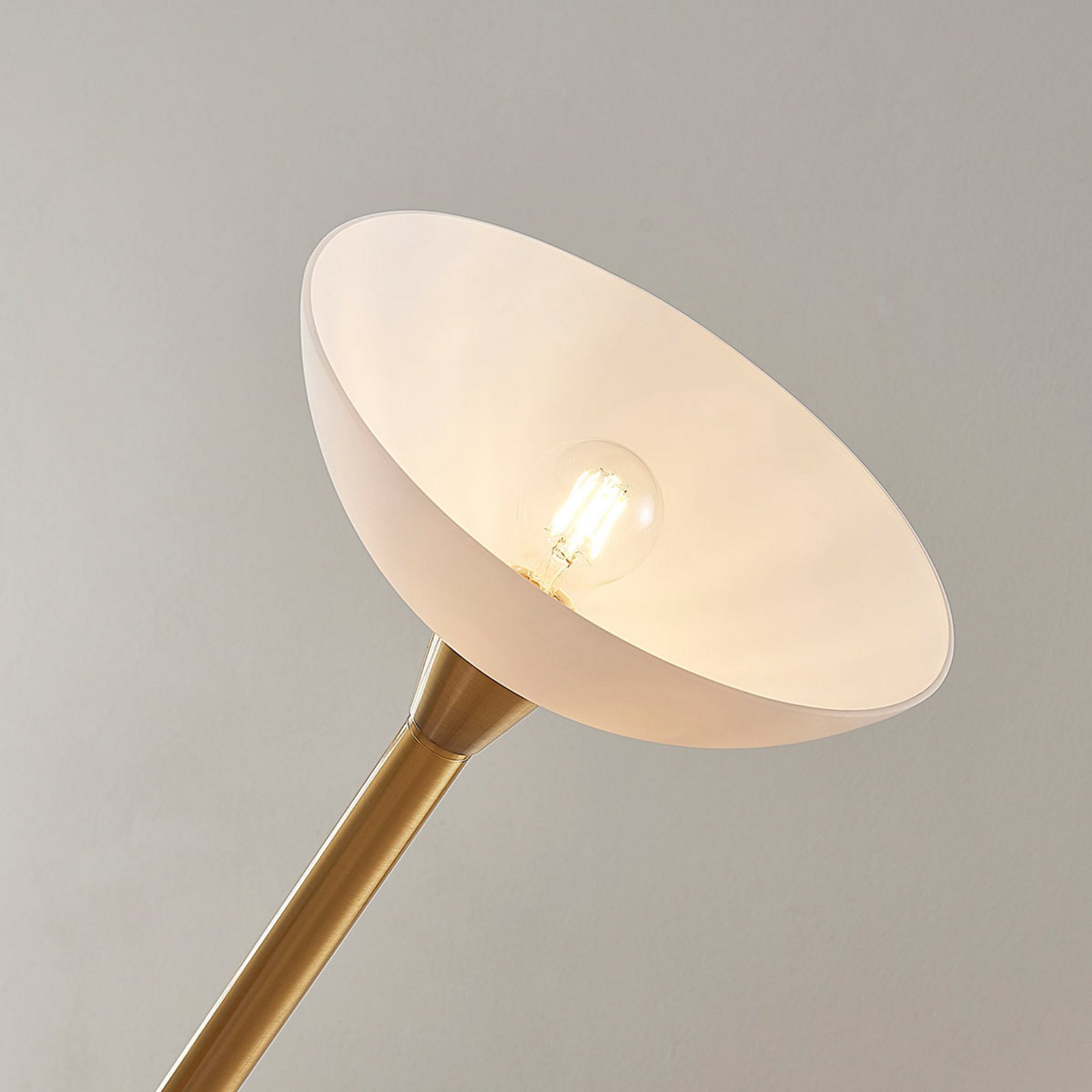 Ignacia Floor Lamp Brass/Opal - Lindby
