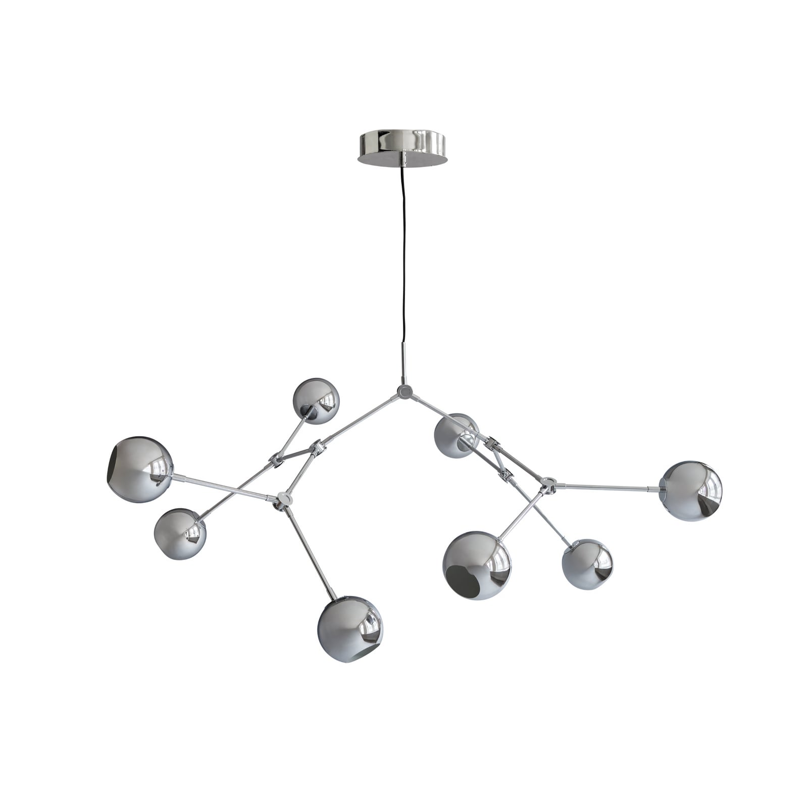 Drop Globe Kronleuchter Chrom 150 cm E14 - 101 Copenhagen