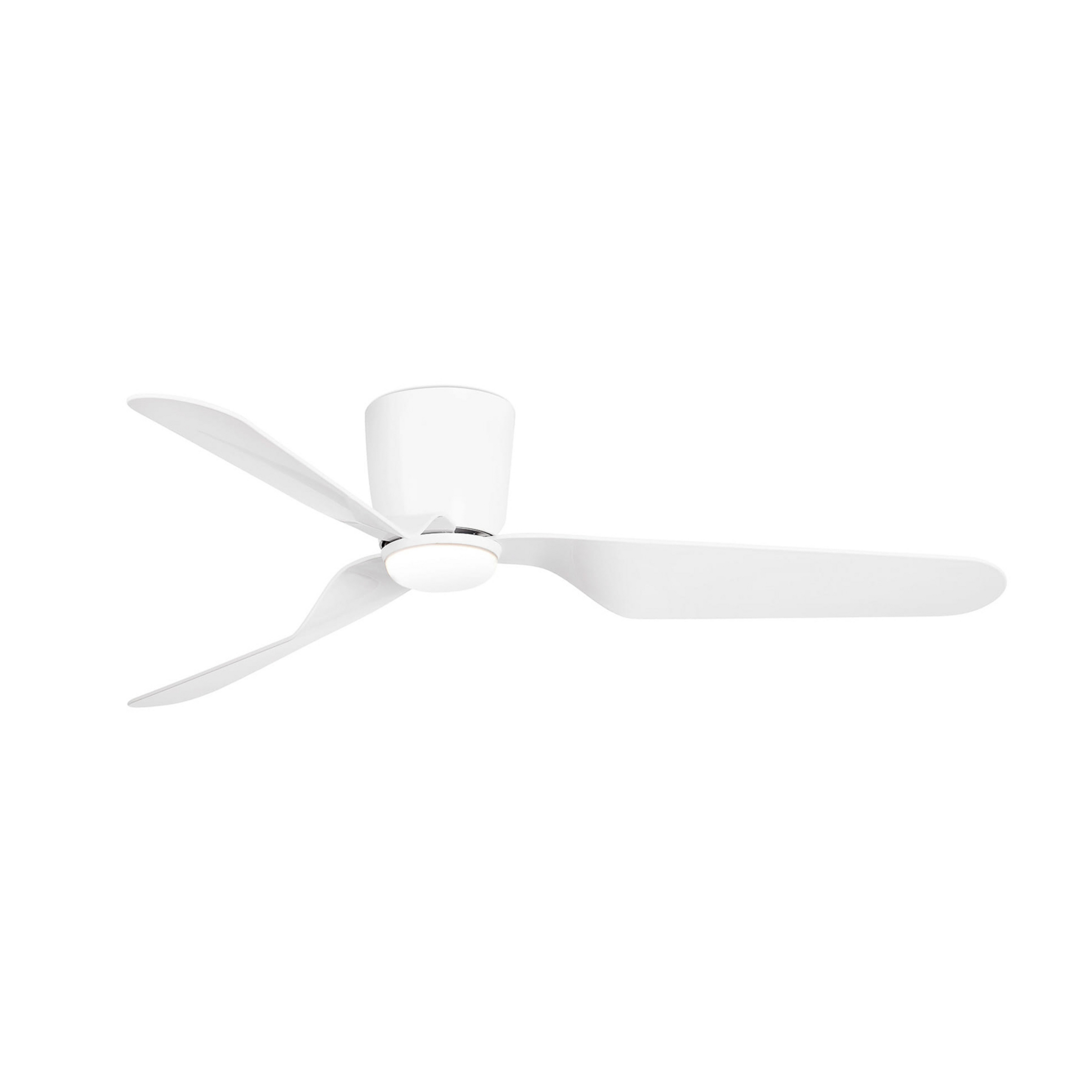 Stropný ventilátor Pemba L LED svietidlo, biela farba