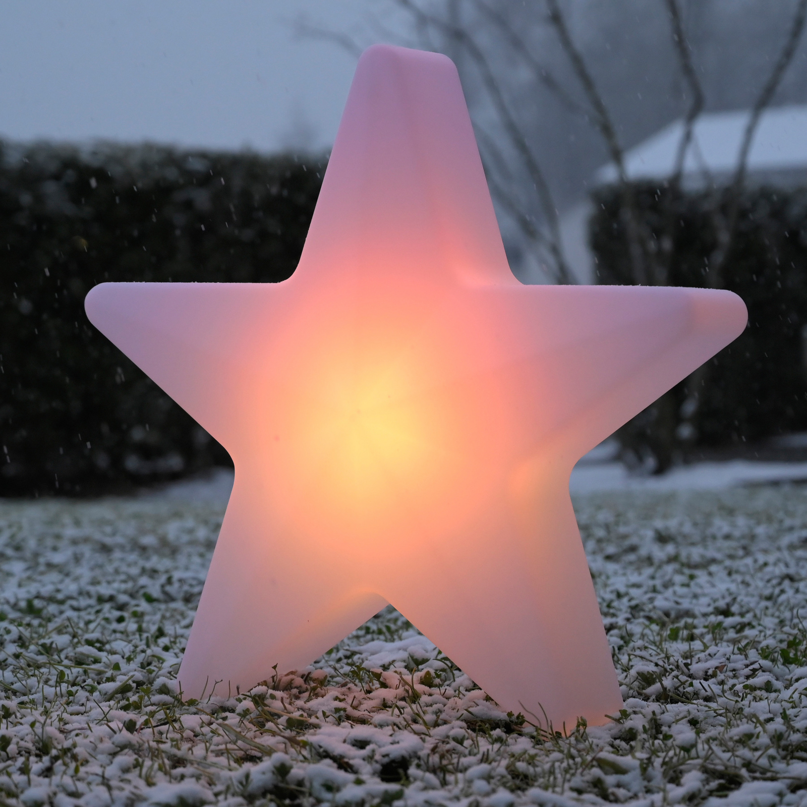 Star LED Rechargeable Decorative Light, H 55 cm, IP44, white, RGBW Star LED Rechargeable Decorative Light, H 55 cm, IP44, white, RGBW