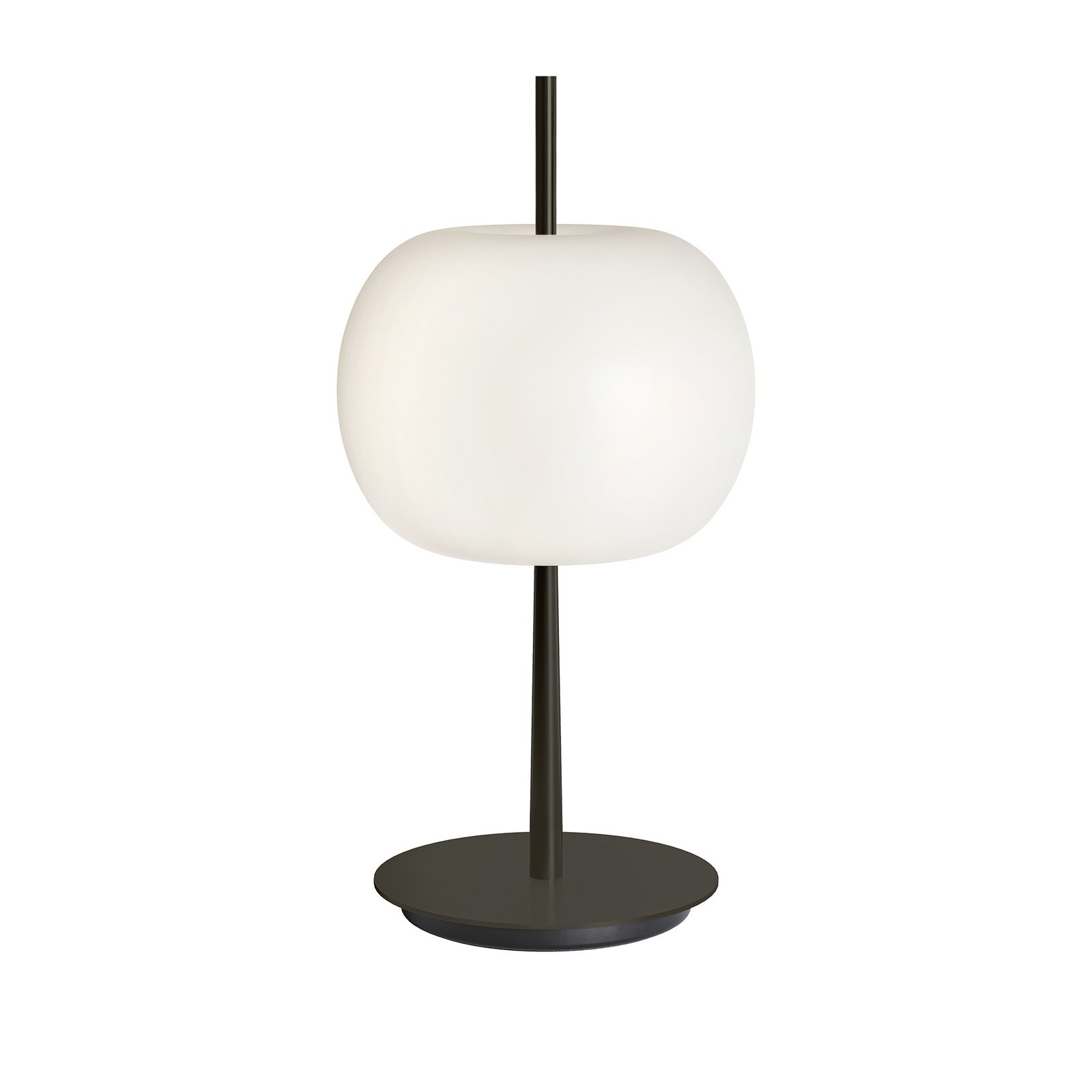 kdln LED-bordlampe KUSHI, sort, højde 32 cm, dæmper CCT