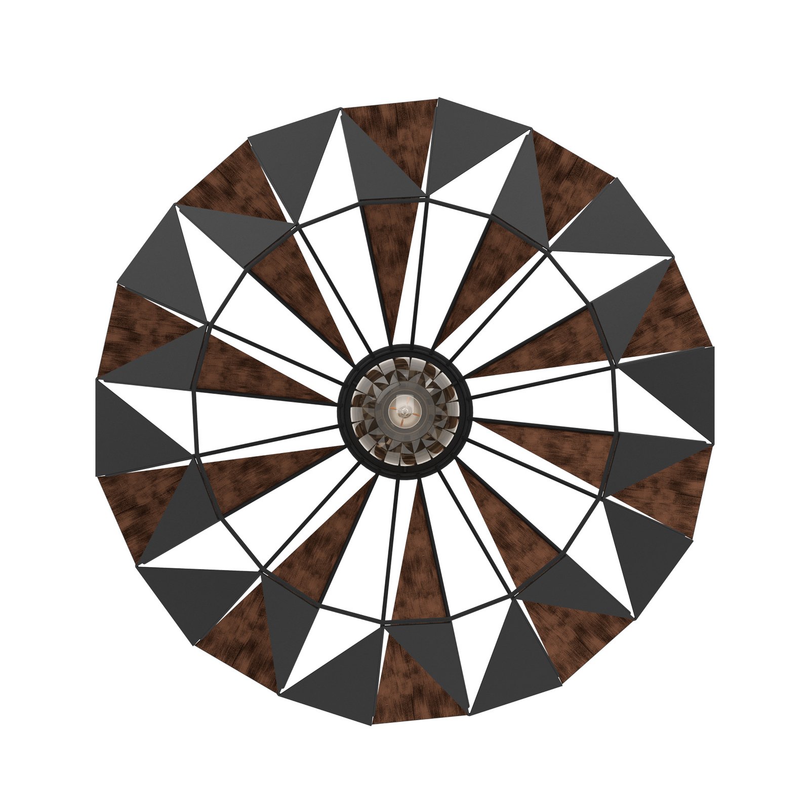 Carlton ceiling light, Ø 47 cm, black/copper