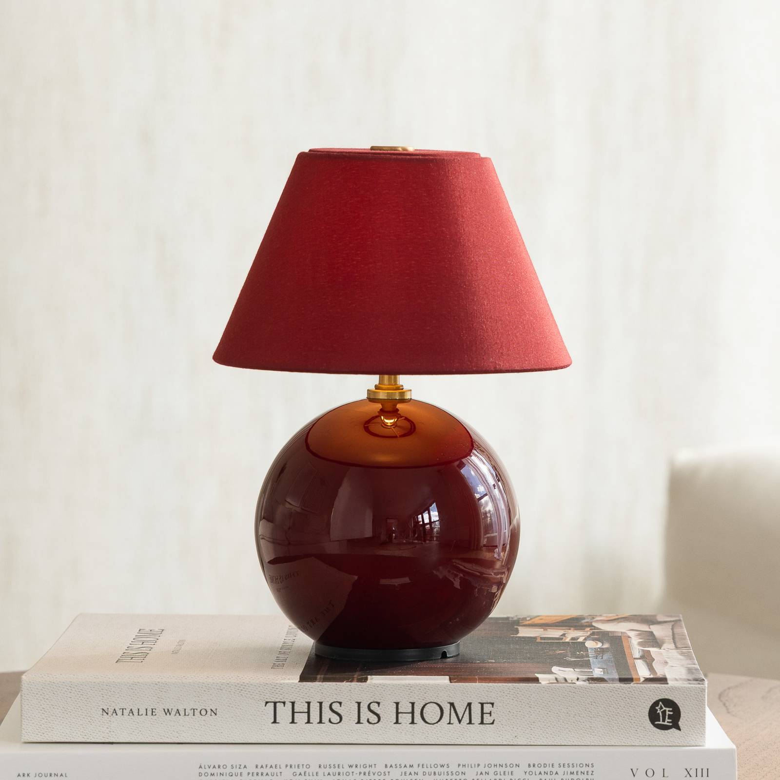 Globen Lighting Akku-Tischleuchte IRIS, rot, Höhe 23 cm günstig online kaufen