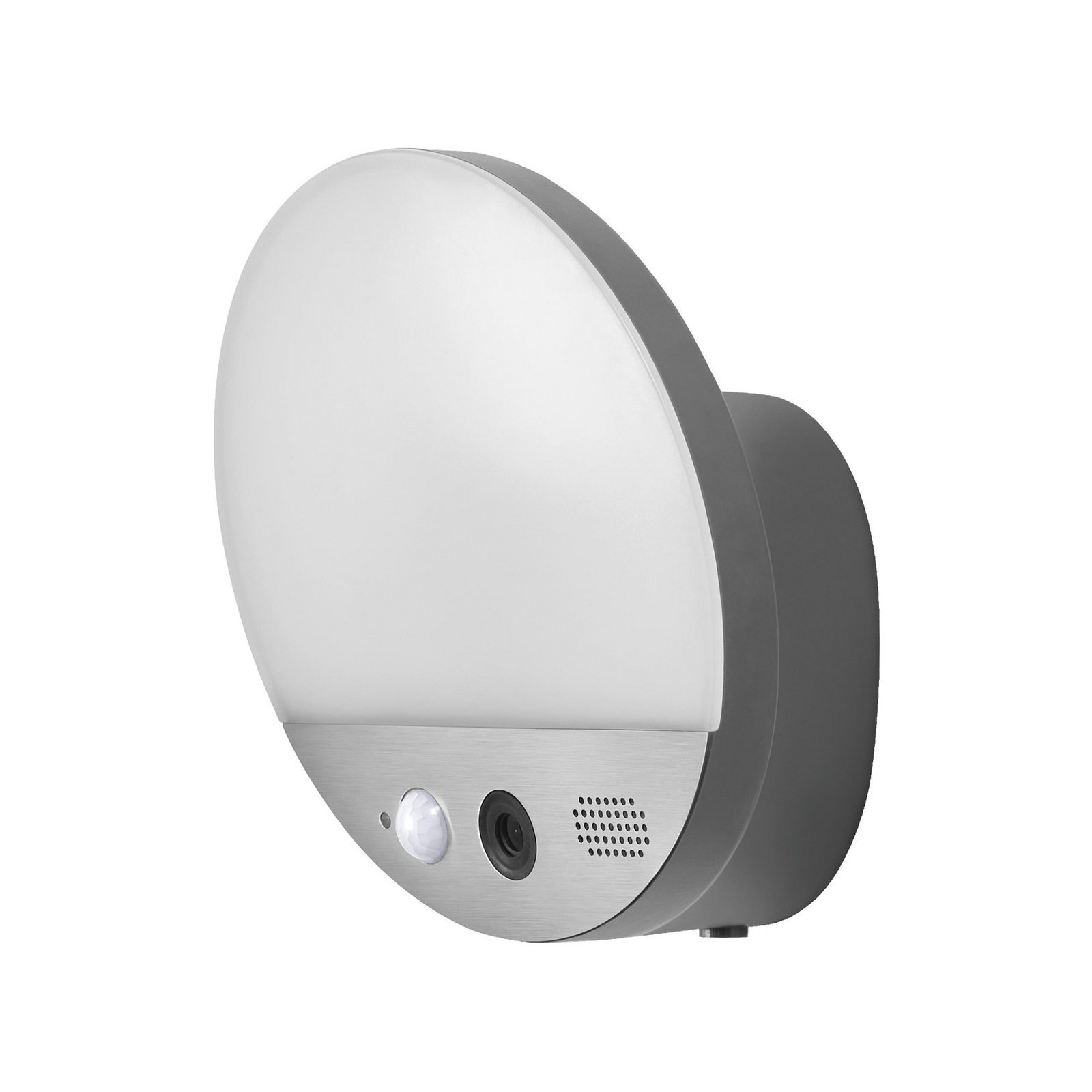 OSRAM SMART+ WiFi Außenwandlampe ROUND, Kamera, Sensor, grau