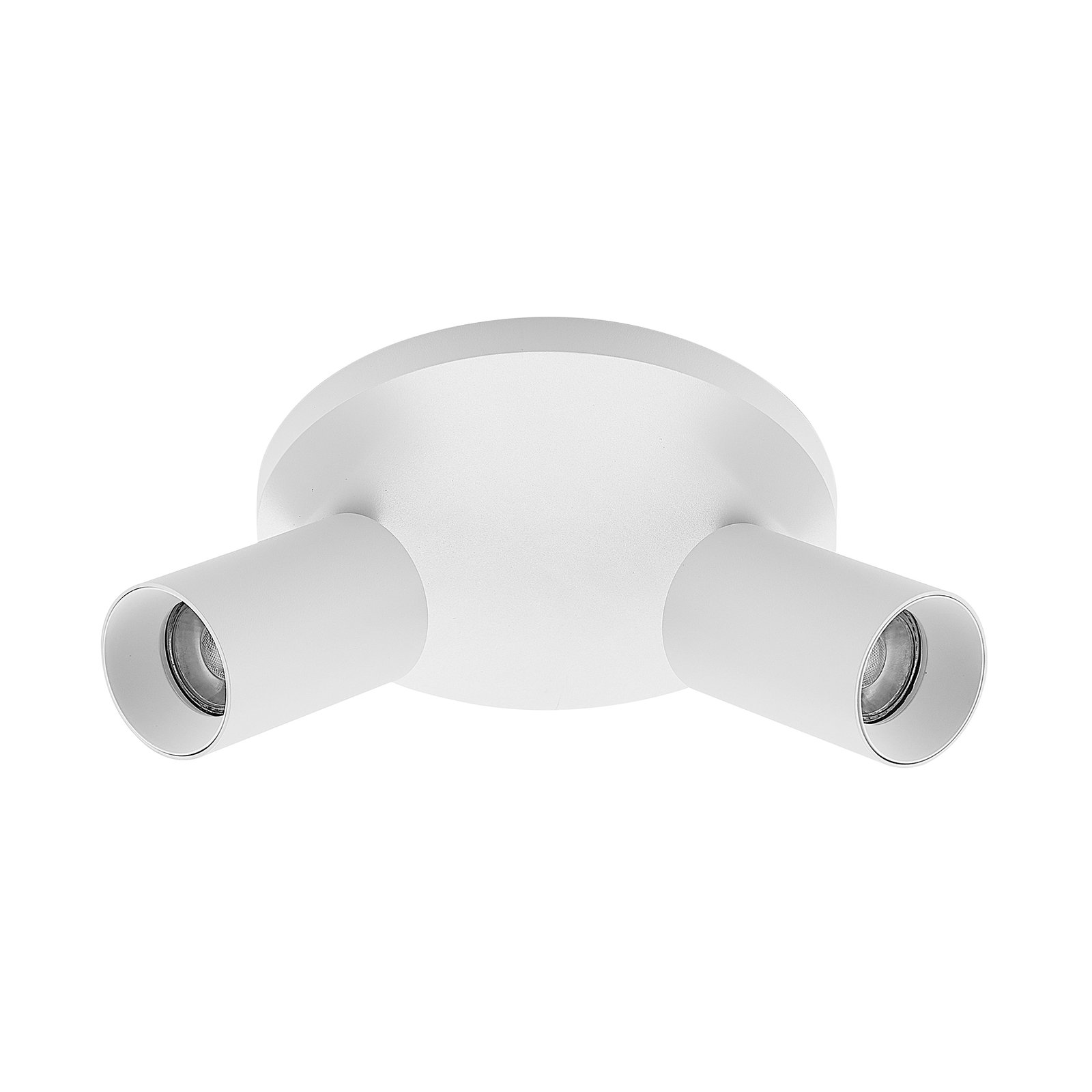 Arcchio Strahler Brinja, weiß, rund, Ø 6 cm, 2-flg., GU10