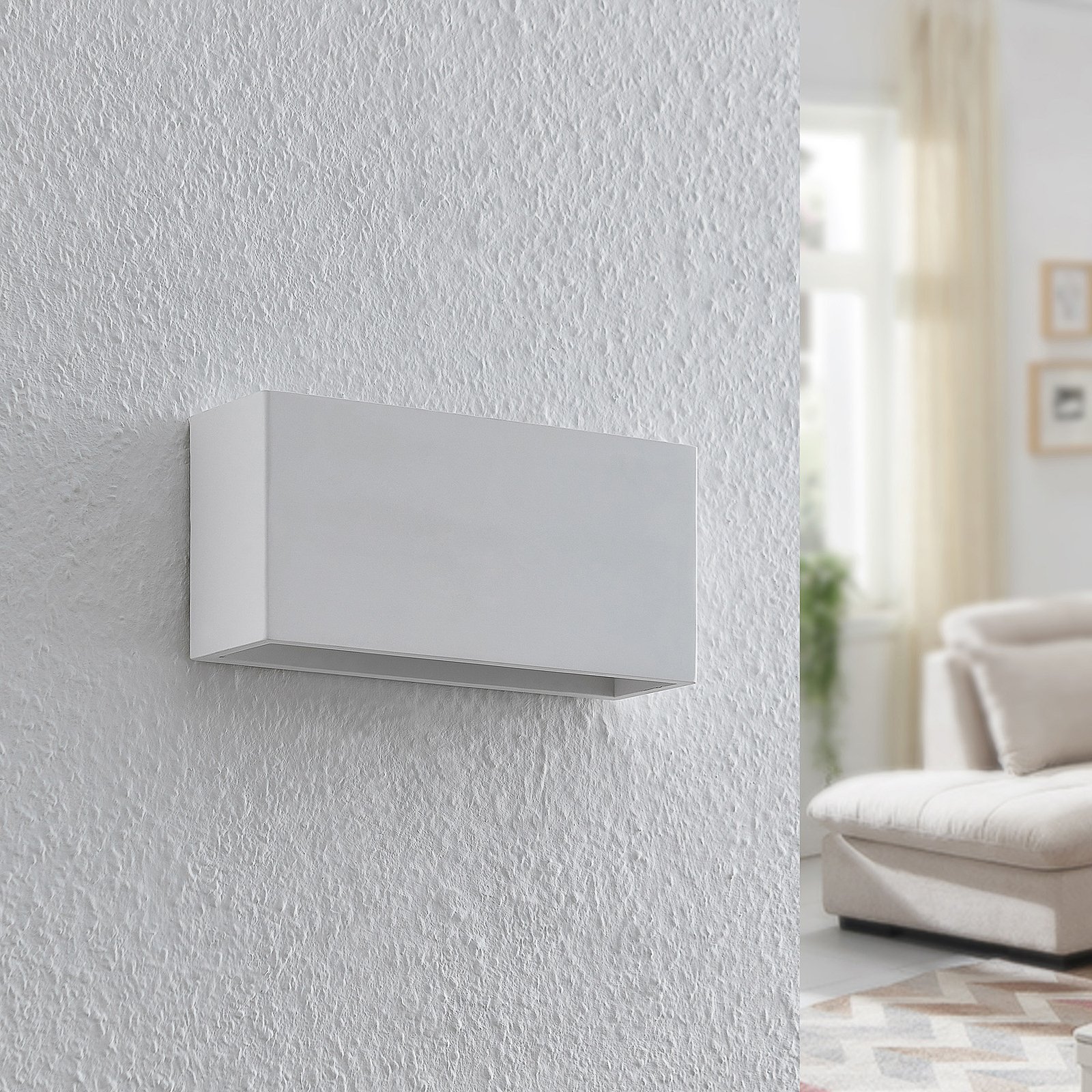 Mavora Square Wall Lamp White - Lindby