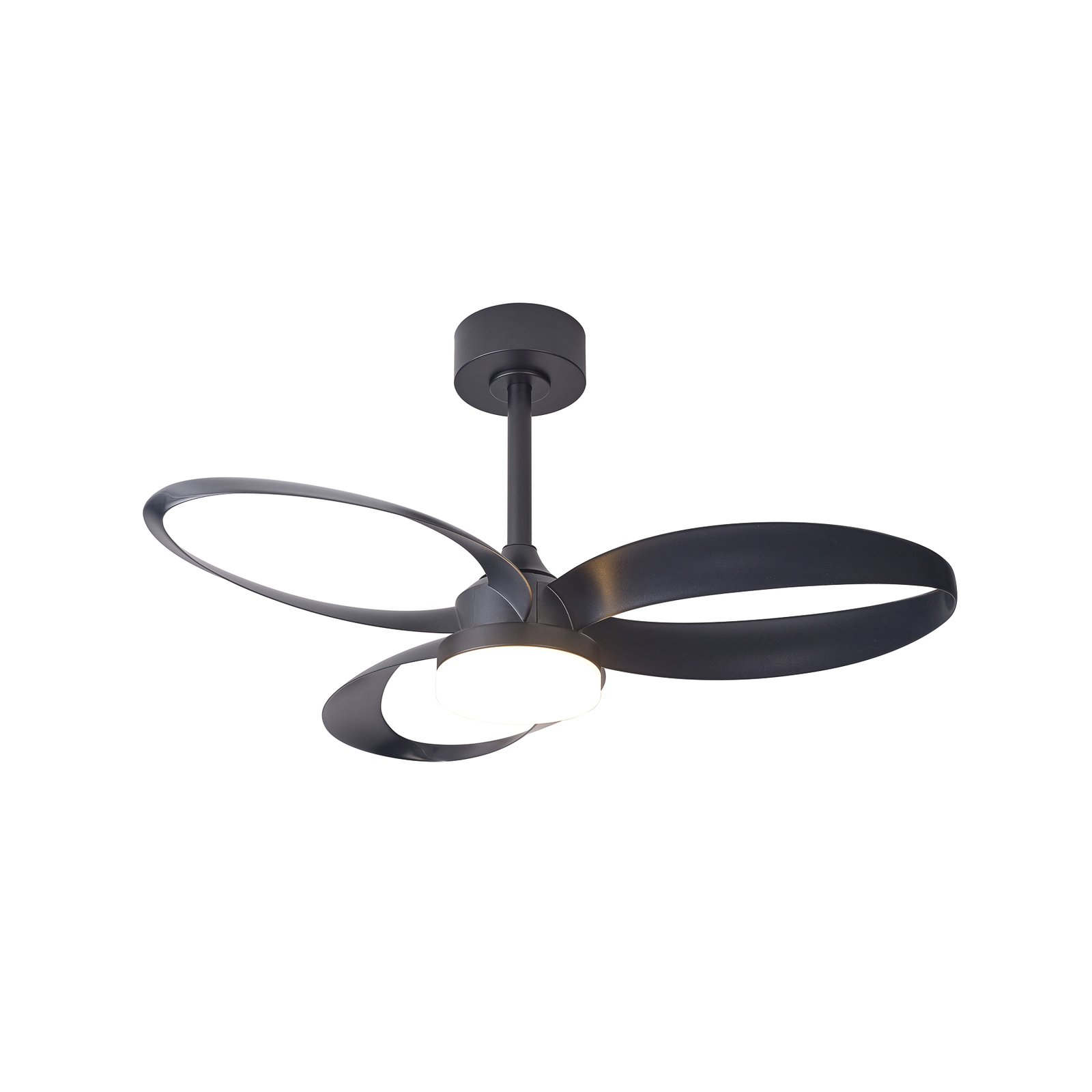 Ventilateur de plafond LED Infinity, noir, DC silencieux Ø 93 cm CCT