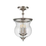 Pickering Lane pendant light, 3-bulb, polished nickel