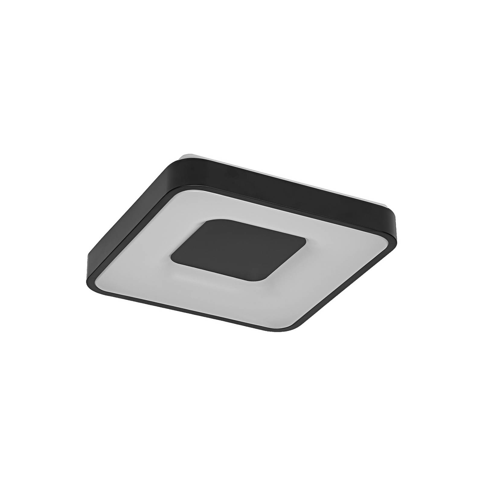 OSRAM LED-Deckenlampe ORBIS PIANA, schwarz 38x38 cm clickdim