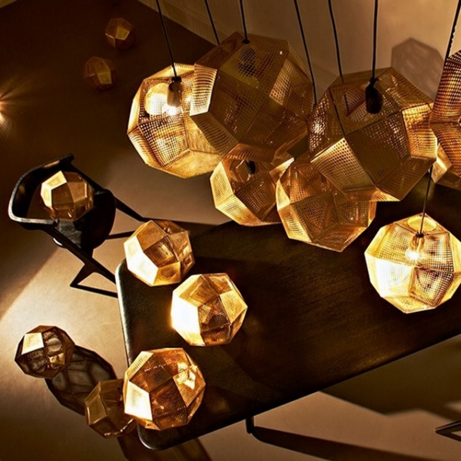 Etch Brass Závěsná Lampa - Tom Dixon